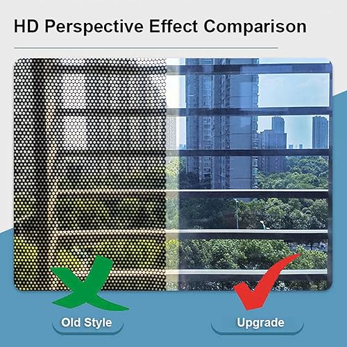 Miniatura 4 de LXLA - Persiana enrollable de espejo unidireccional con ventosas, sin perforaciones, transparente de una sola vía, con bloqueo solar, cortina