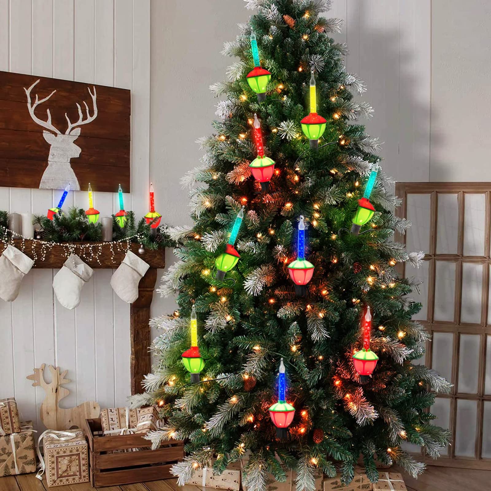 Home Accents Holiday Jeu de guirlandes lumineuses de Noël à LED C6 bleues de 17 pieds, 70 ... | Home Depot Canada