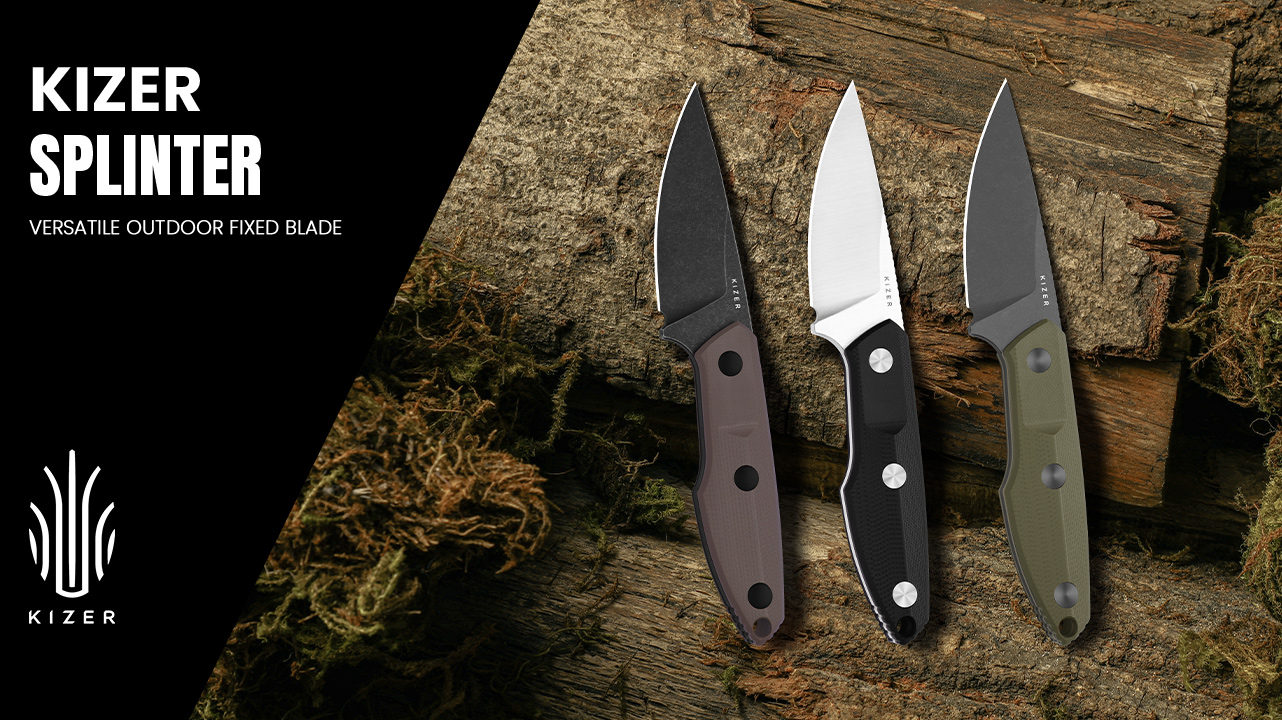 Amazon.com : Kizer Splinter Fixed Blade Knife, 3.15