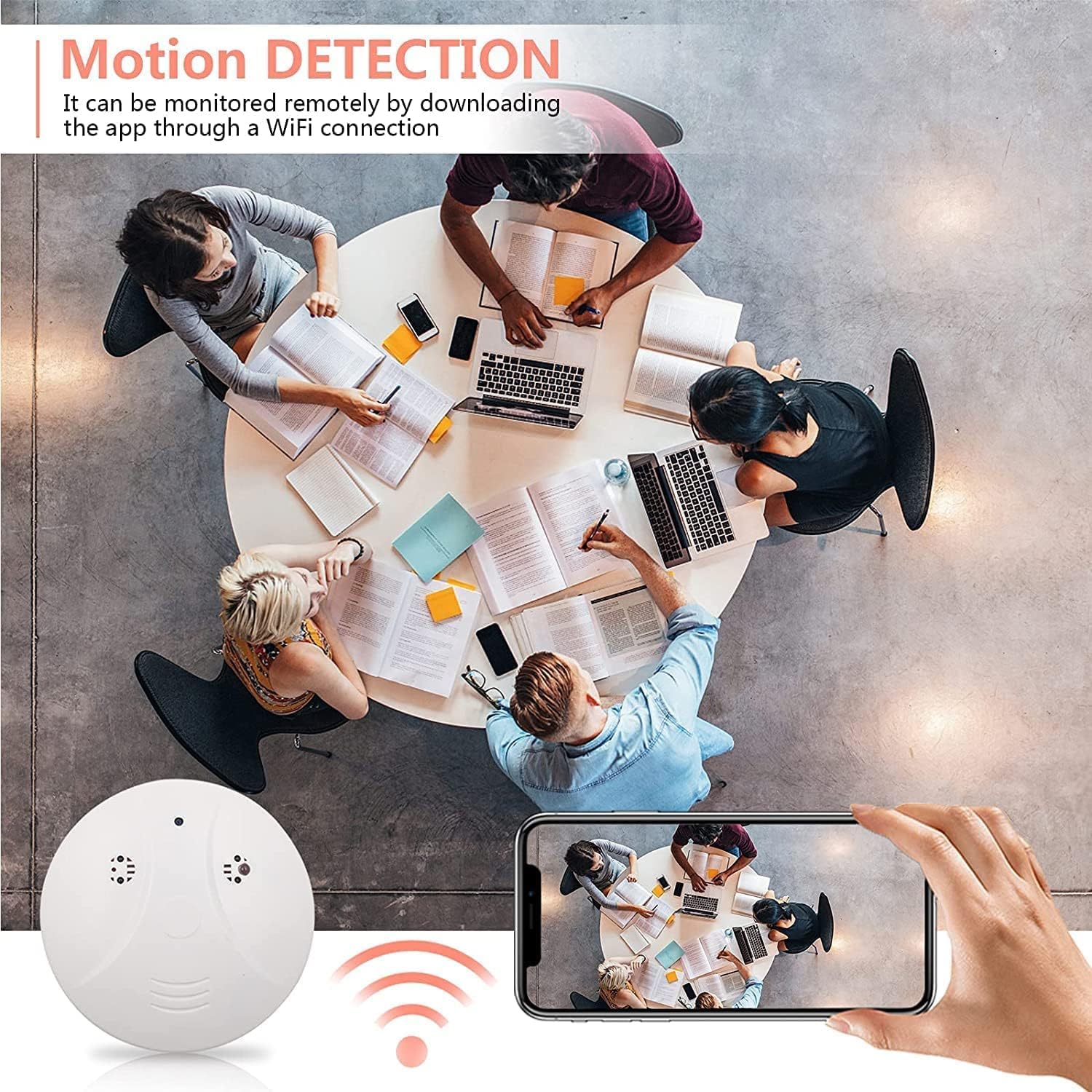 Caméra Espion WiFi HD Détecteur de Fumée Caméra cachée - SYSNET