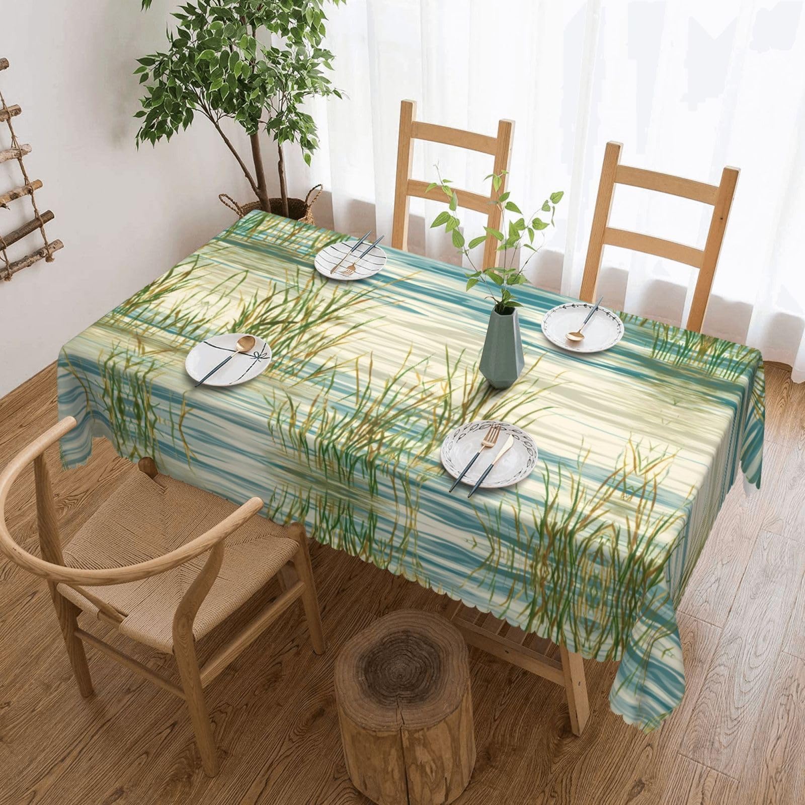 MROWYC Lakeside Printed tablecloths are suitable for hotels, picnics, and parties, and can effectively protect the tabletop