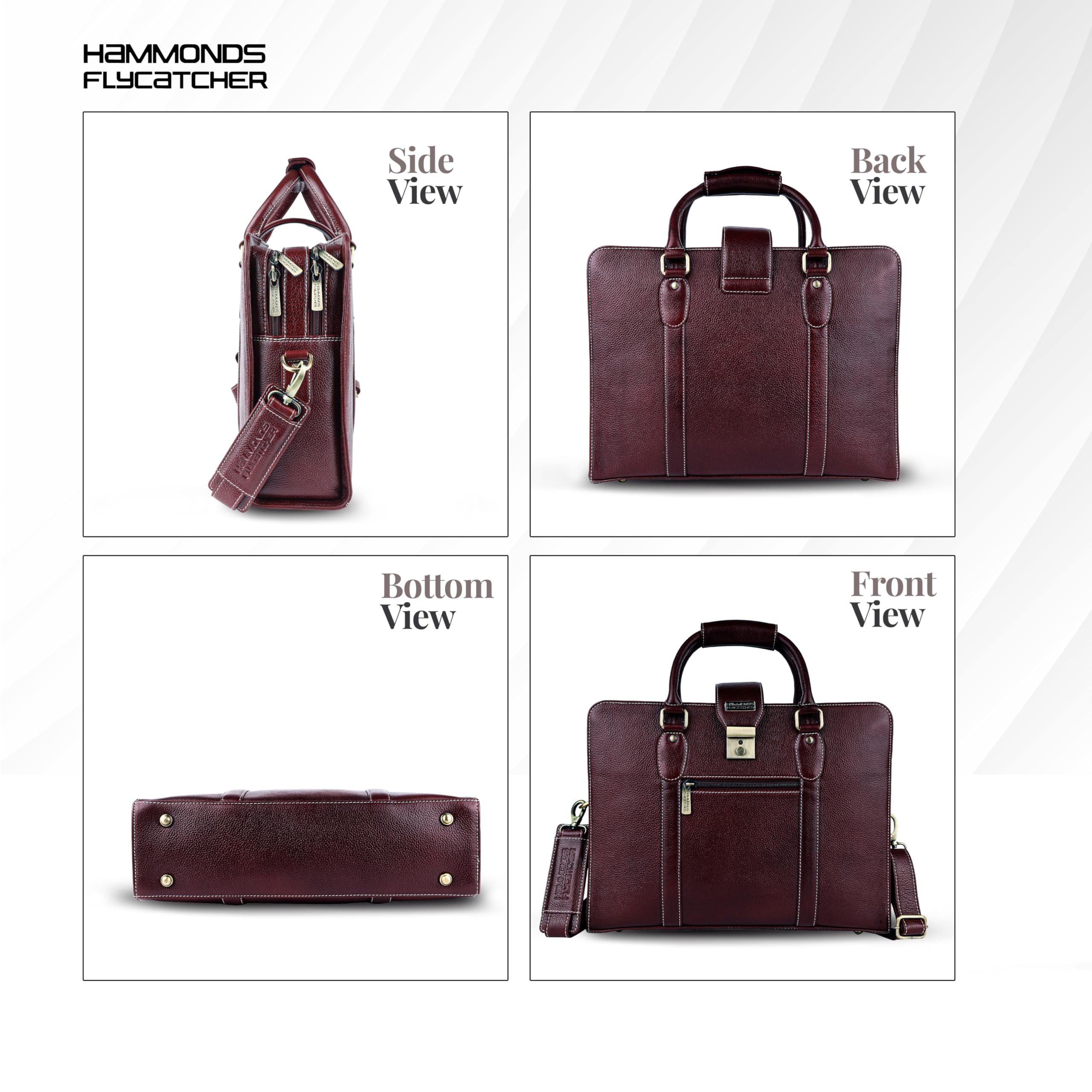 HAMMONDS FLYCATCHER Bolso bandolera para portátil para hombre, color marrón, Brown