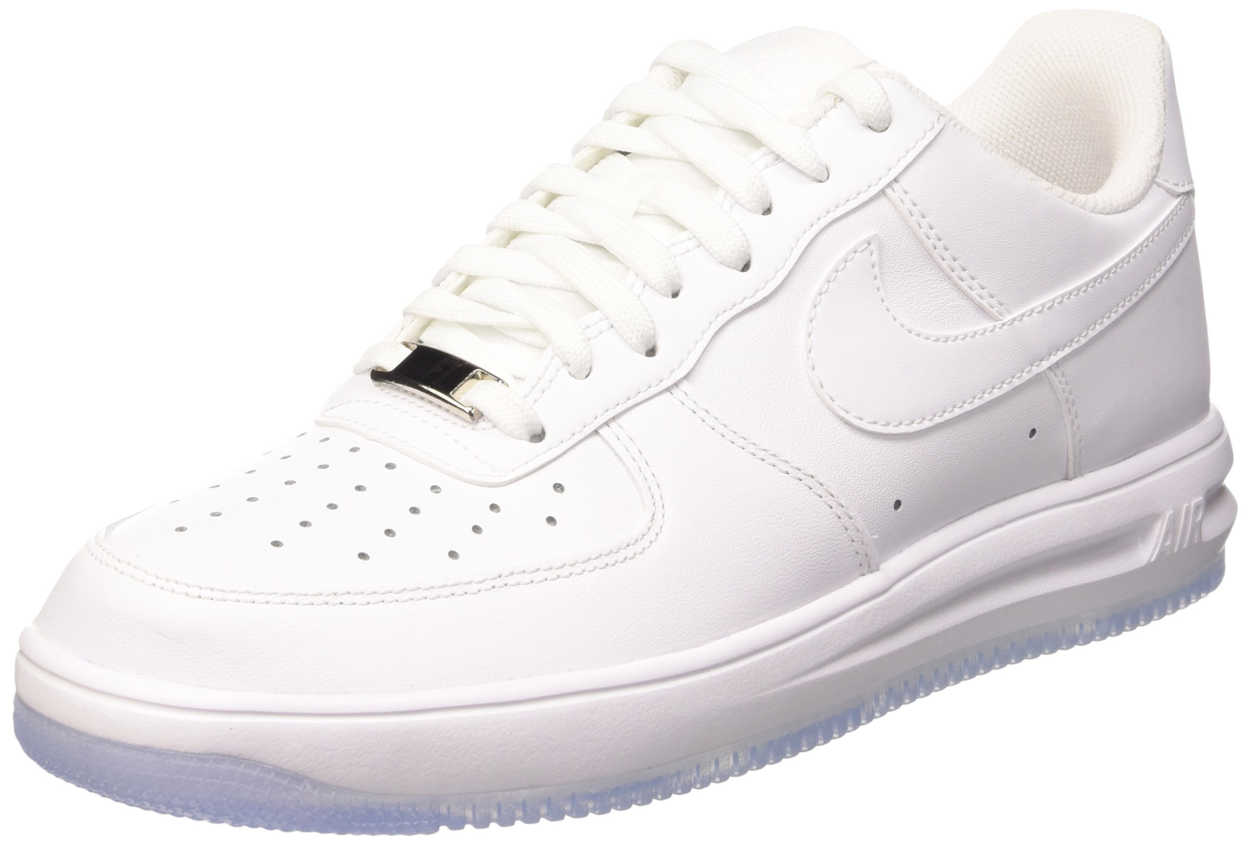 Nike Lunar Force 1'14 Men's Sneakers White/White 654256-100 (Size: 9.5)