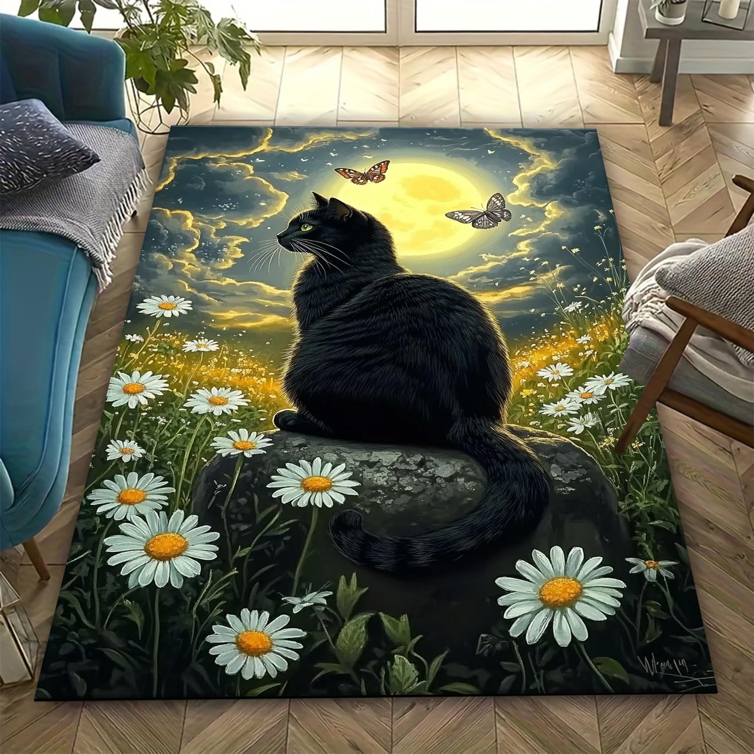 Tapis de sol de grande surface salon tapis 3D chat d'intérieur