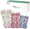 annabyhannah Organic Reusable Washable Sanitary Cloth Pads l 2 Pantyliners, 2 Medium Pads, 2 Overnight Pads 001 CherryBlossomPink, CherryBlossomBlue, FlowerGradenBlue