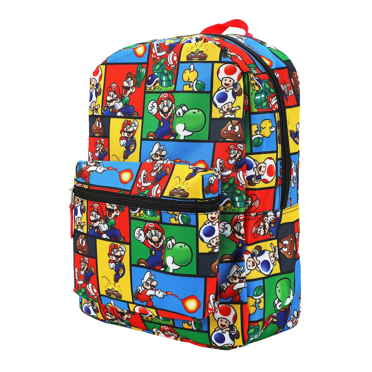 Super Mario Brothers - Mochila con estampado integral, 45,7 cm, Super Mario Aop, OSFA, personalizable