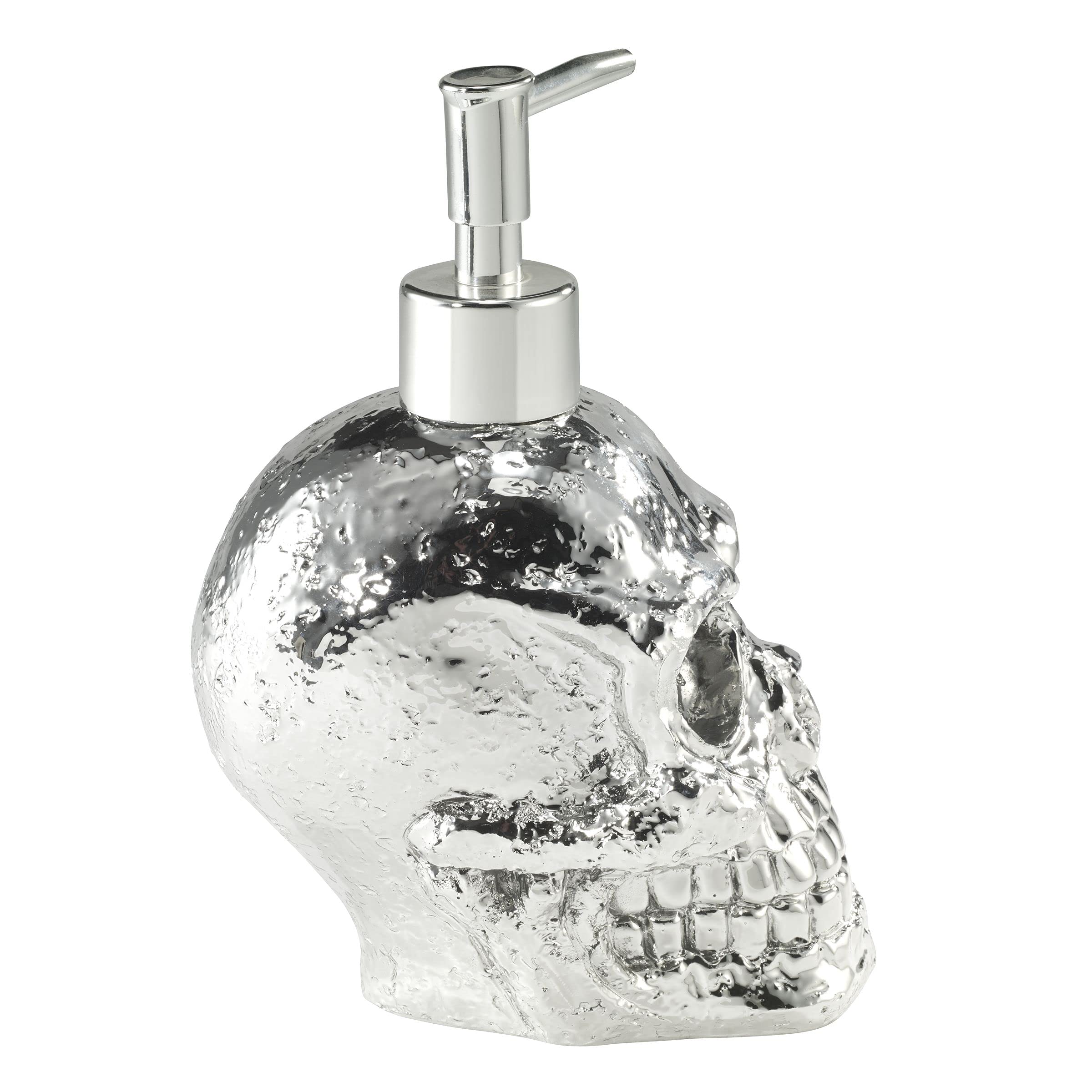Avanti Linens - Dispenser di sapone/pompa lozione, accessori essenziali per il bagno degli ospiti, decorazione da bagno con teschio (collezione Halloween)