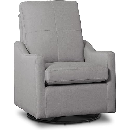 Delta Children Kenwood Glider Swivel Rocker Chair, French Grey