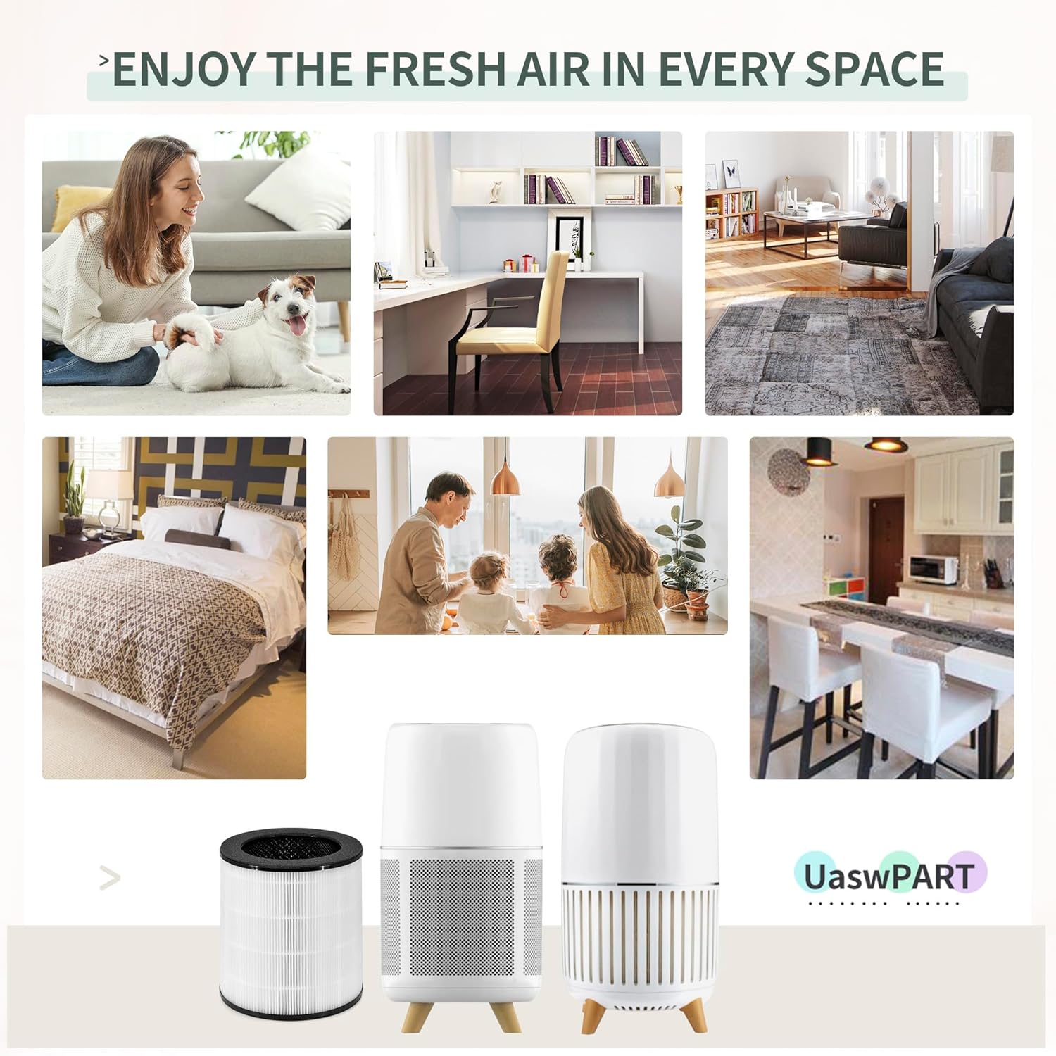 AP-T200FL Replacement Filter Compatible with HoMedics Air Purifier Filter AP-T200FL and AP-T2503 | True HEPA Activated Carbon Filter 3-in-1 | 2-Pack