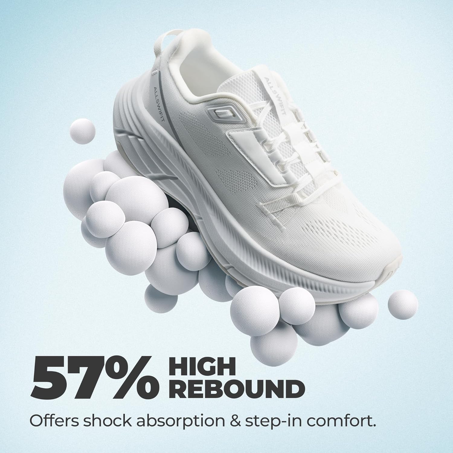 Women's Walking Shoes Cushion Running Tennis Non-Slip Comfortable Workout Gym Athletic Breathable Fashion Sneakers ActiveLite - Image 4