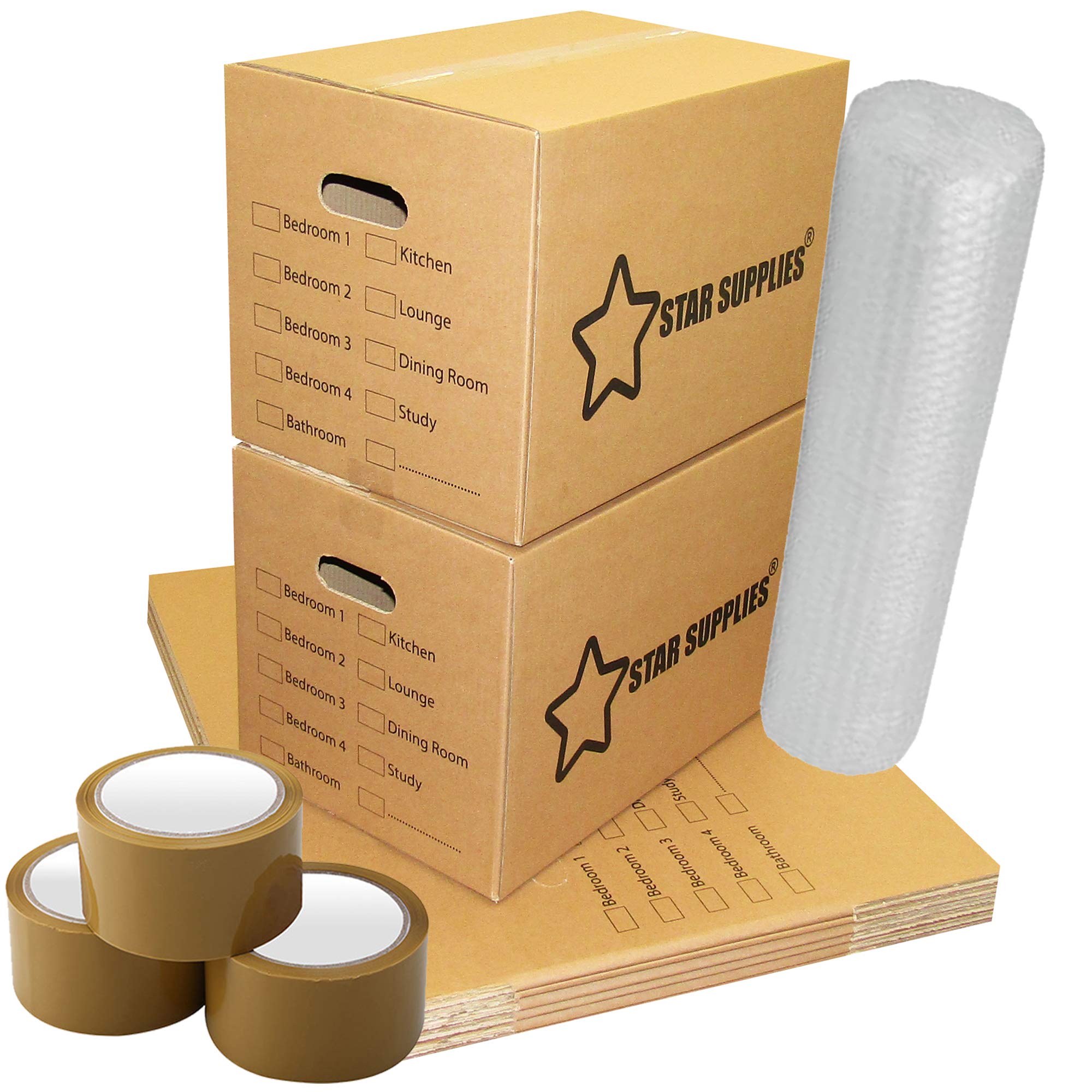 Buy Cardboard Moving Storage Boxes Heavy Duty 42 Litre 18x12x10