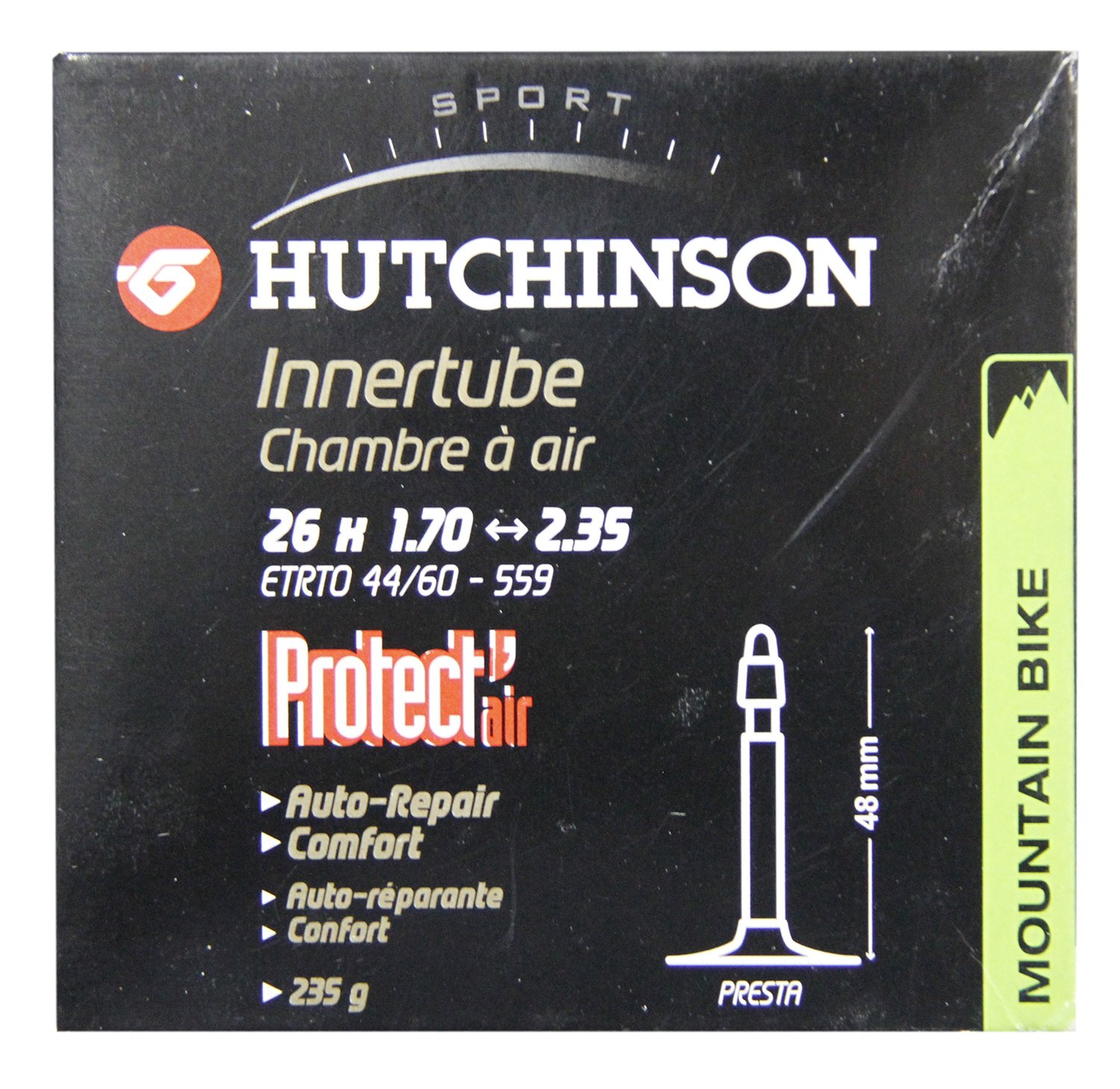HUTCHINSON Inner Tube - - valve Presta 26 x 1.70 à 2.35