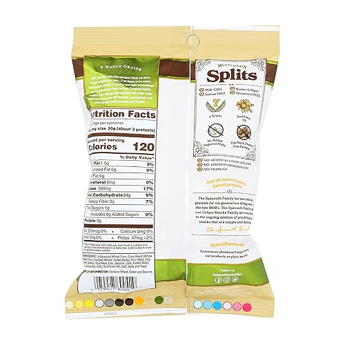 Miniatura 10 de Unique Snacks - Pretzels multigrano, horneados caseros, certificados OU Kosher y sin OMG, bolsa de 11 onzas (paquete de 6) Sin sabores artificiales