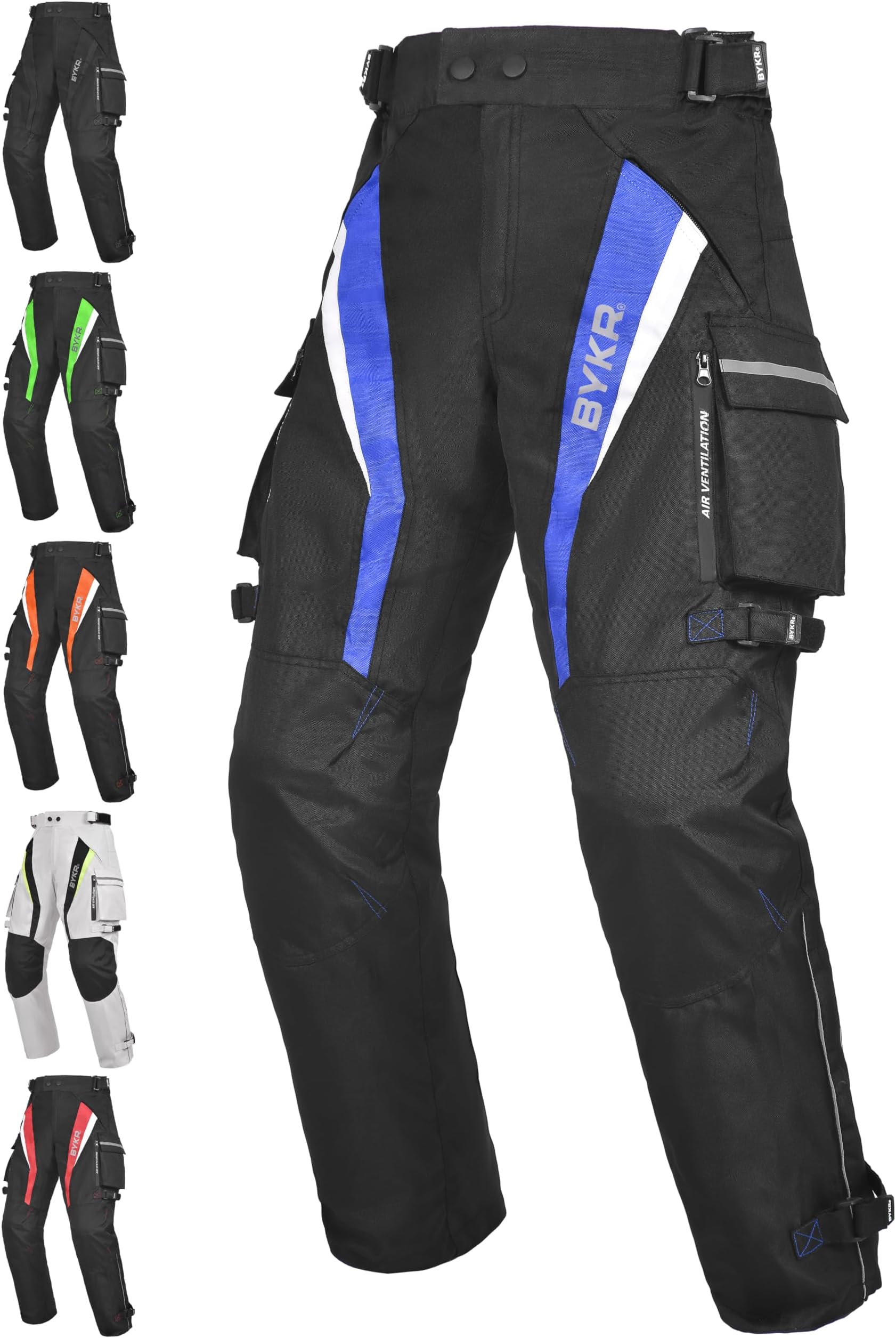 Motorcycle Pants for Men and Women Armored Cordura Overpants Enduro ATV Dual Sports Motocross Cargo Work Touring