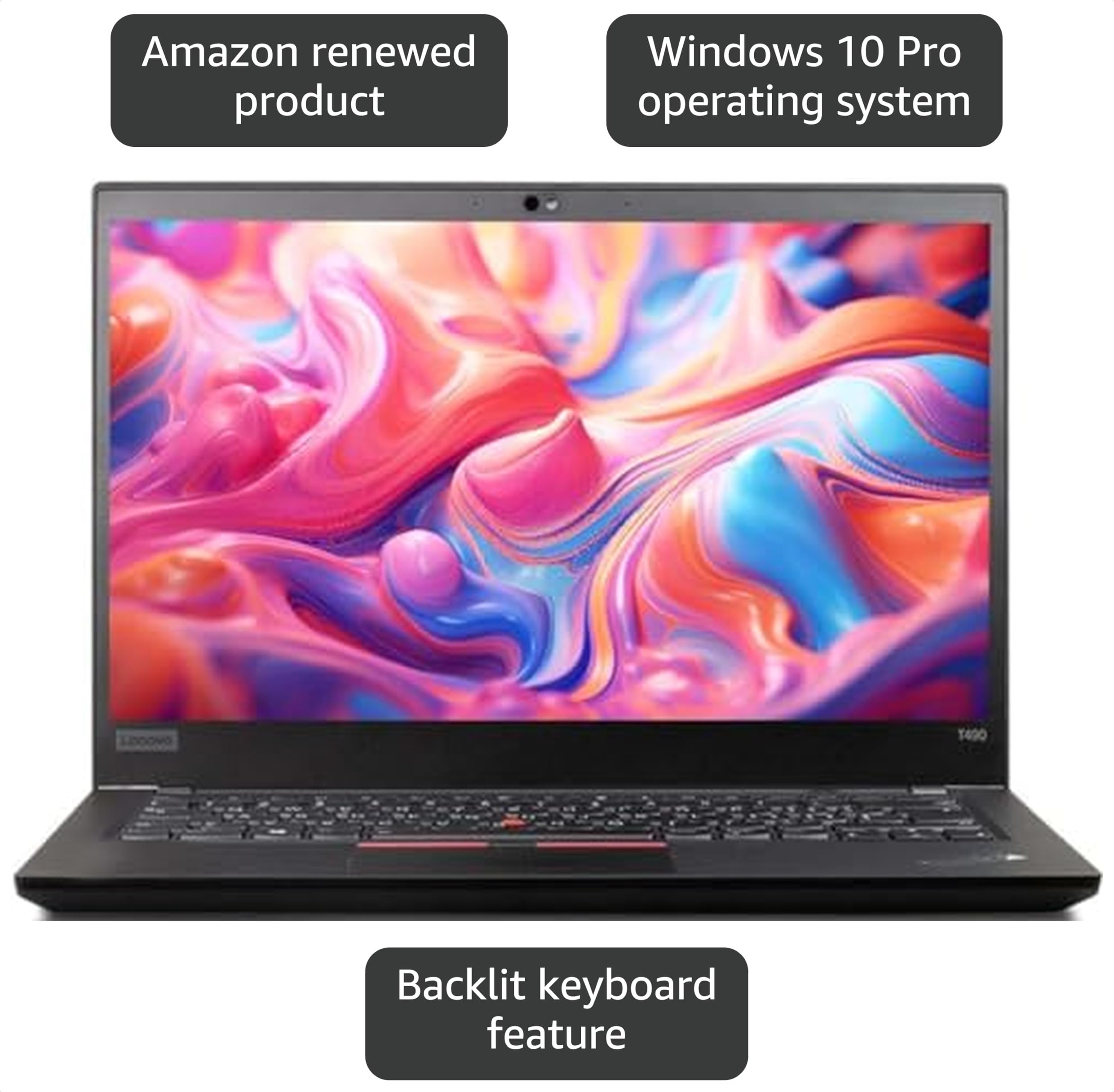 Amazon.com: Lenovo ThinkPad T490 20N20032US 14 inches Notebook