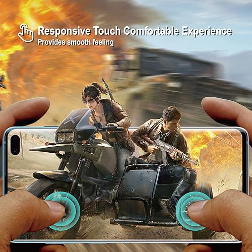 Miniatura 5 de AACL Protector de pantalla de vidrio para Samsung Galaxy S10 Plus, 6.4 pulgadas, paquete de 2, vidrio templado curvado, compatible con escáner