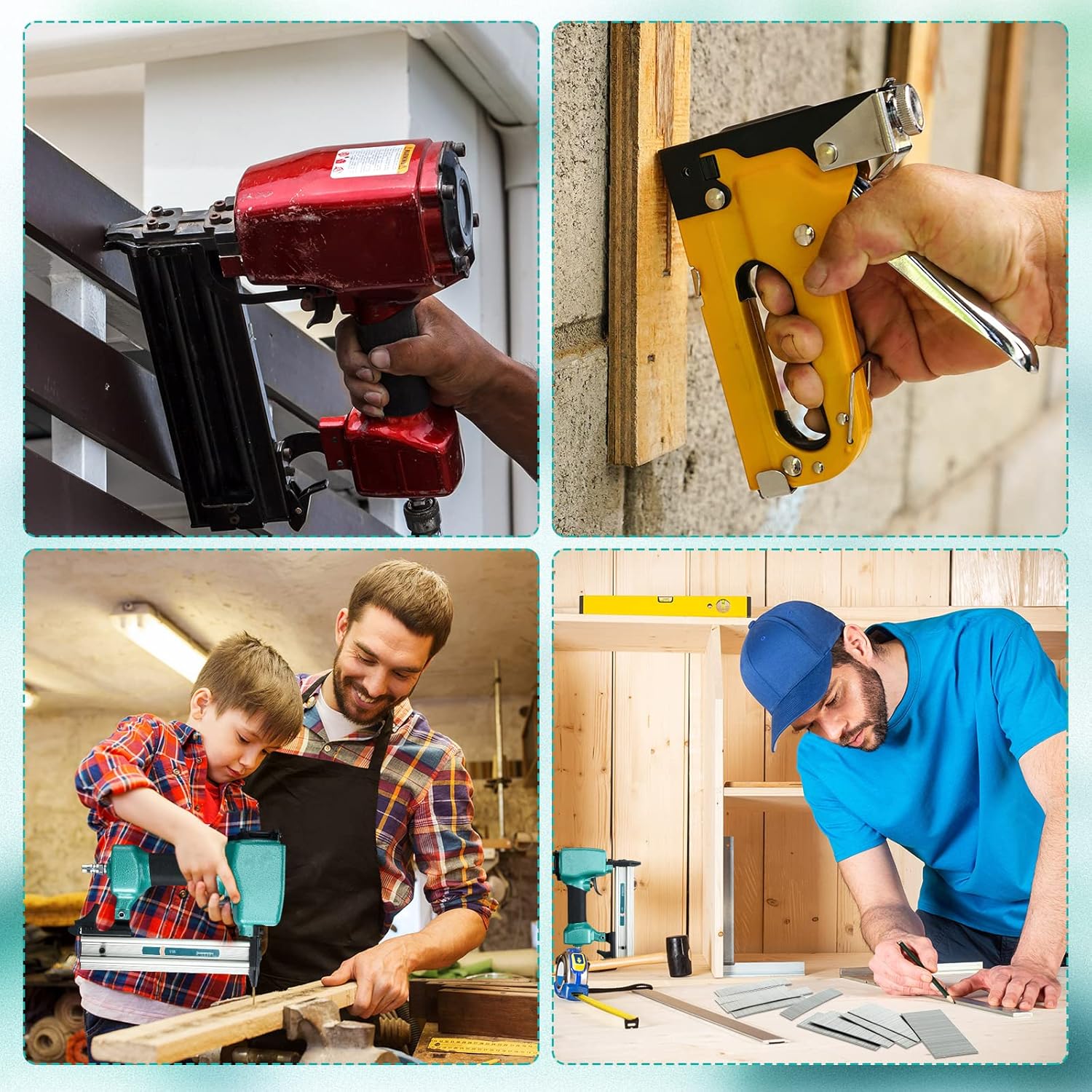 23 Gauge Pin Nails Headless Pins Nails 7 Sizes Assorted Galvanized Brad Nailer 2/5 Inch to 1 Inch for Molding Cabinetry Building Assembly, 3500 Pieces