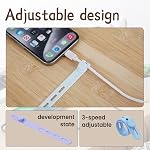 30Pcs Silicone Cable Straps Wire Organizer Adjustable 5Inch Reusable Cable Ties Cord Organizer for Charging Cords Earphone Computer Wire for Home, Office, Kitchen, School (30, Colorful)