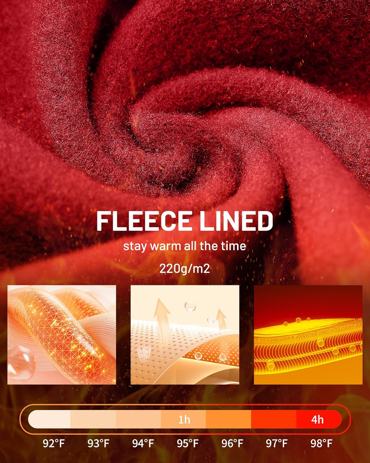 Blueleaf Boys Thermal Compression Pants - Youth Fleece Lined Athletic Leggings Kids Base Layer Tights Cold Weather Gear - Image 4