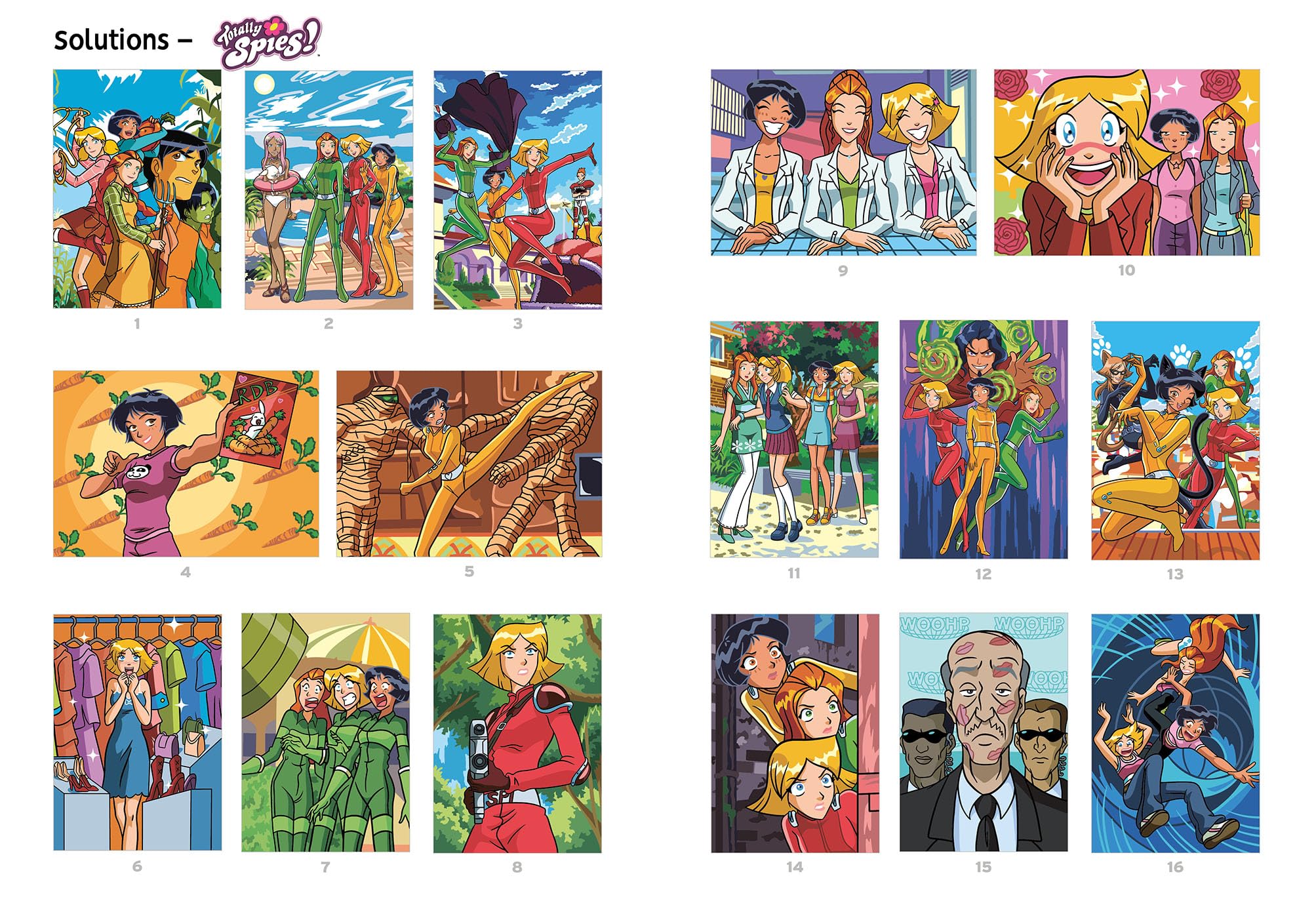 Coloriages mystères - Totally Spies: Coloriez les chiffres et découvrez l'image