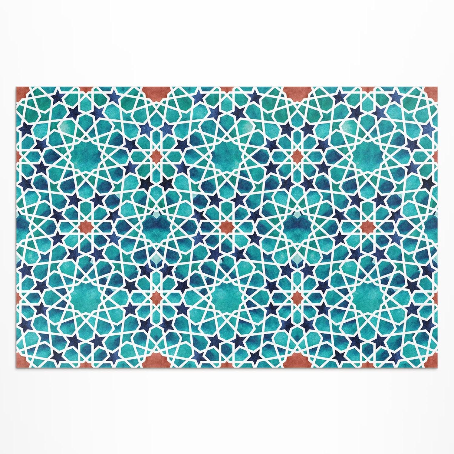 Tapis du sol vinyle anti-UV 150x225 cm pour rajeunir un sol de balcon abîmé ou une terrasse en PVC