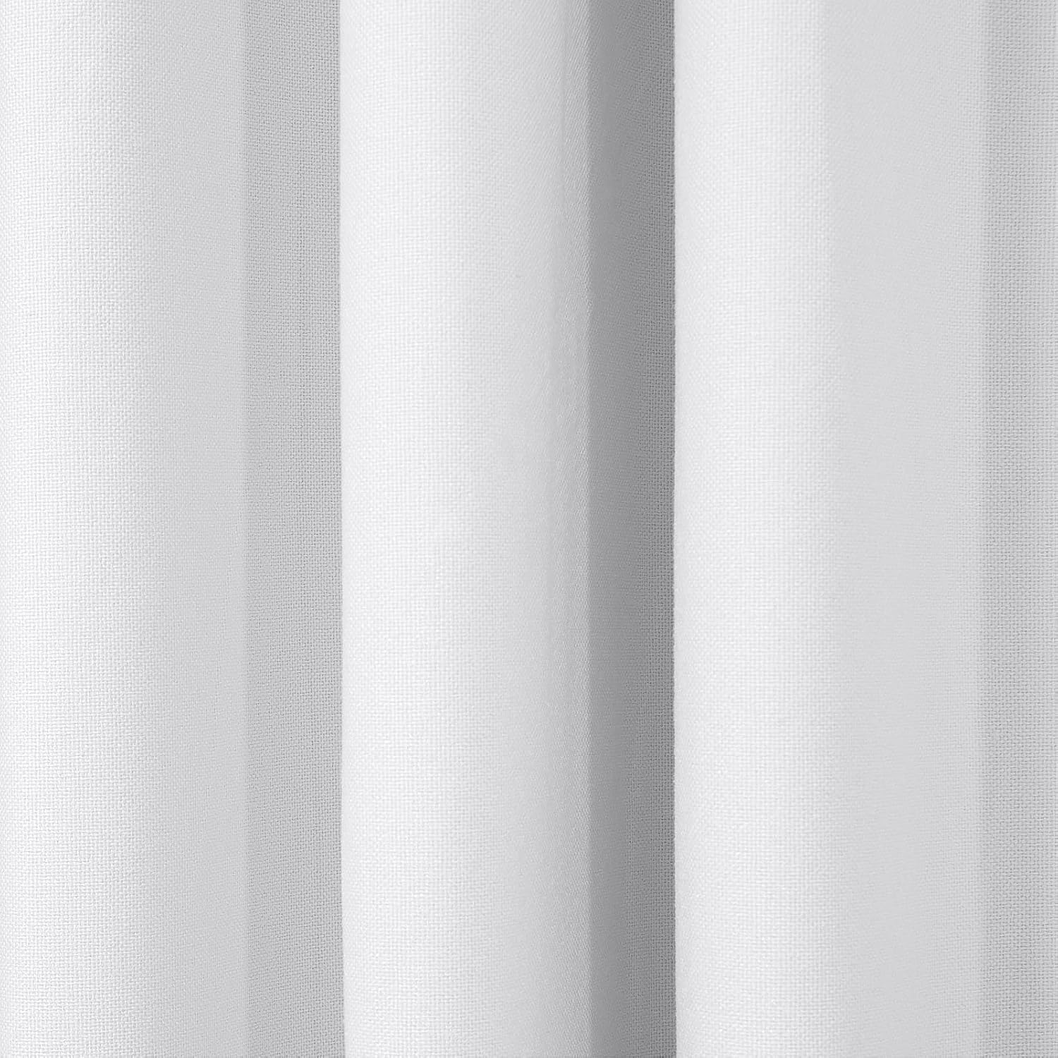 ChadMade Grommet Curtain 54 Inch Long 100% Blackout Curtain for Living Room Bedroom, Privacy Protection Drape, Snow White, 1 Panel, 50W x 54 L Inch
