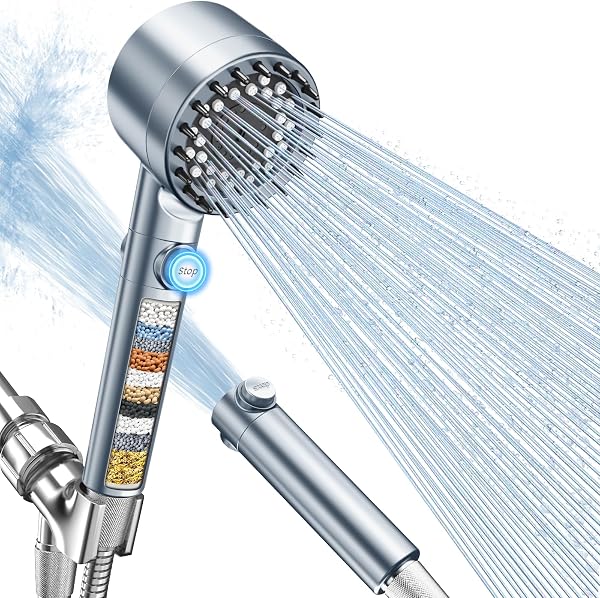 FEELSO Filtered Shower Head with Handheld, High Pressure Shower Filter Head