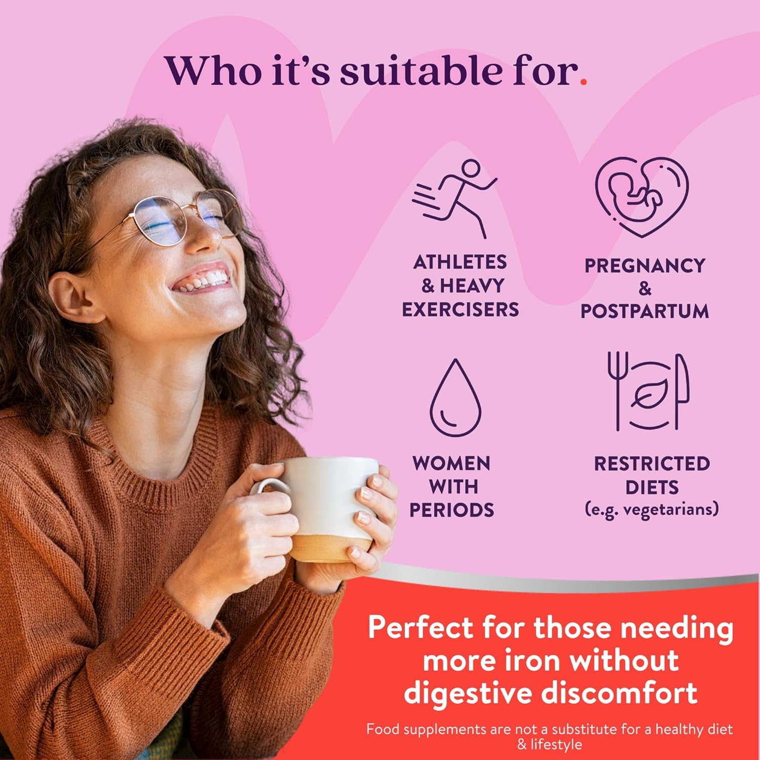 Active Iron Supplement 25mg + Multivitamin for Women – Clinically Proven to Increase Energy & Reduce Tiredness – Gentle, Non-Constipating Iron + Women’s Multivitamin – 30 Capsules + 30 Tablets - Image 8