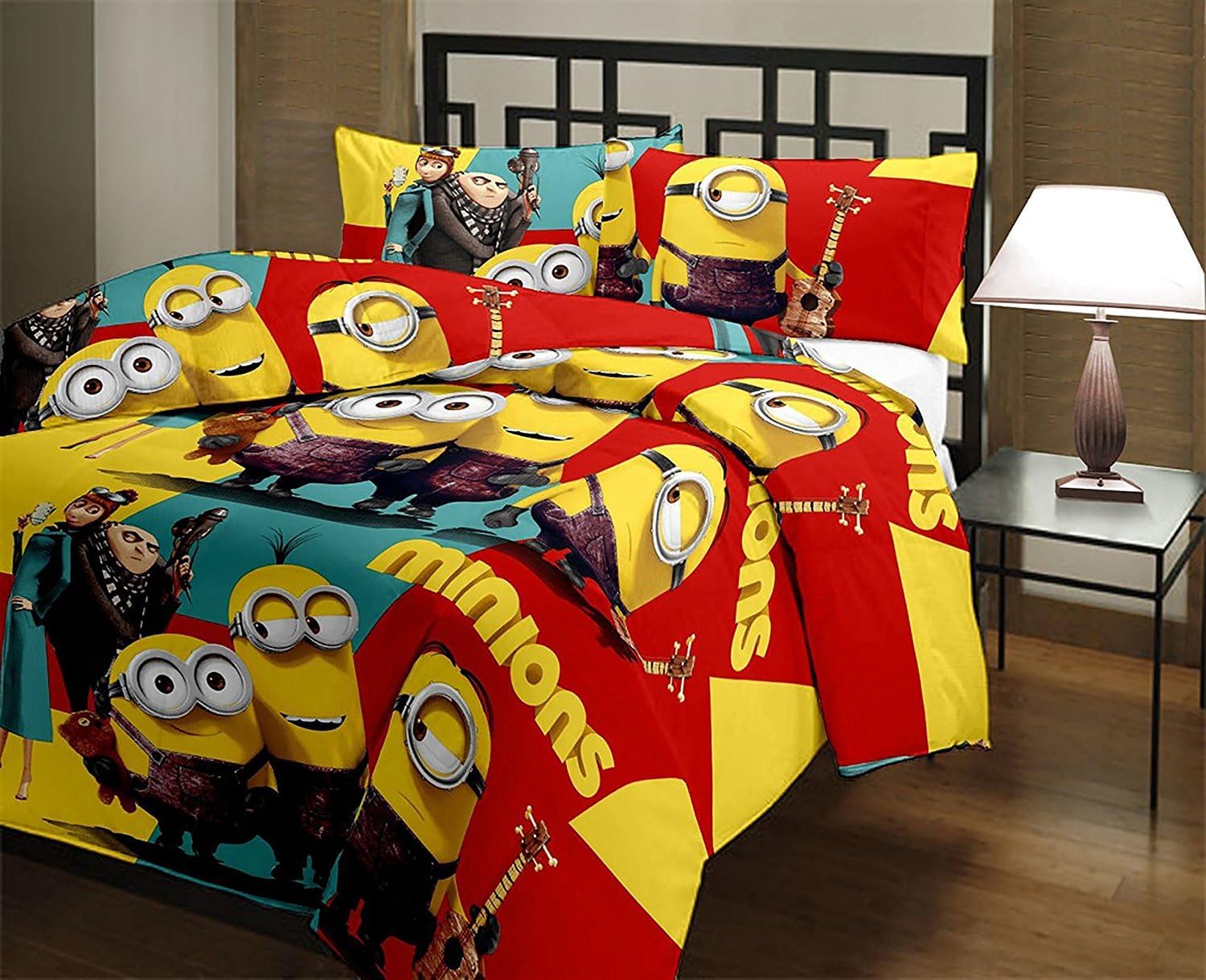 Renown Cartoon Design Print Reversible Single Bed Flannel AC Blanket/Dohar for Kids (Multicolour)