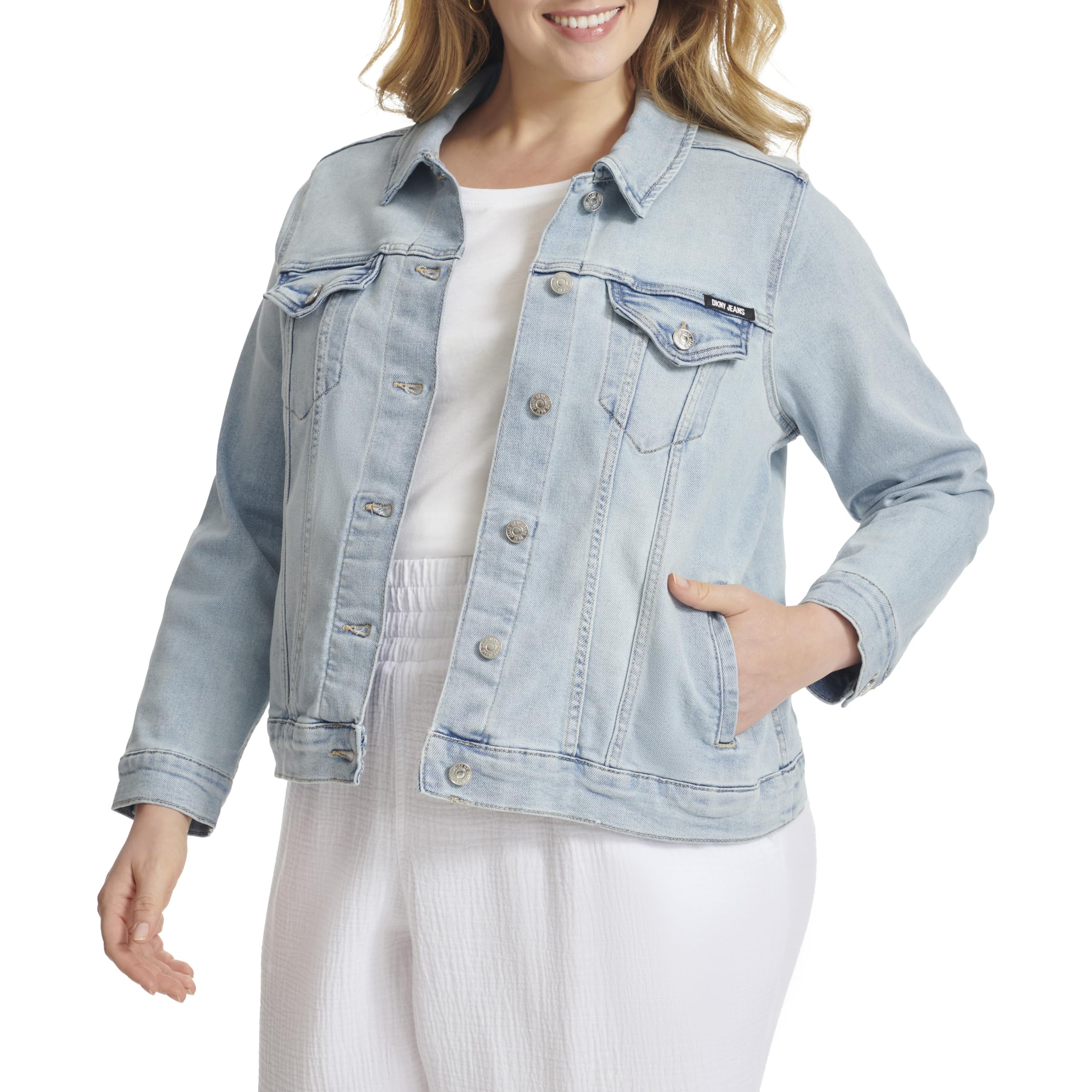 DKNY JEANS ダナキャラン【L】デニムファーコート y2k Amazon.com: DKNY: OUTERWEAR