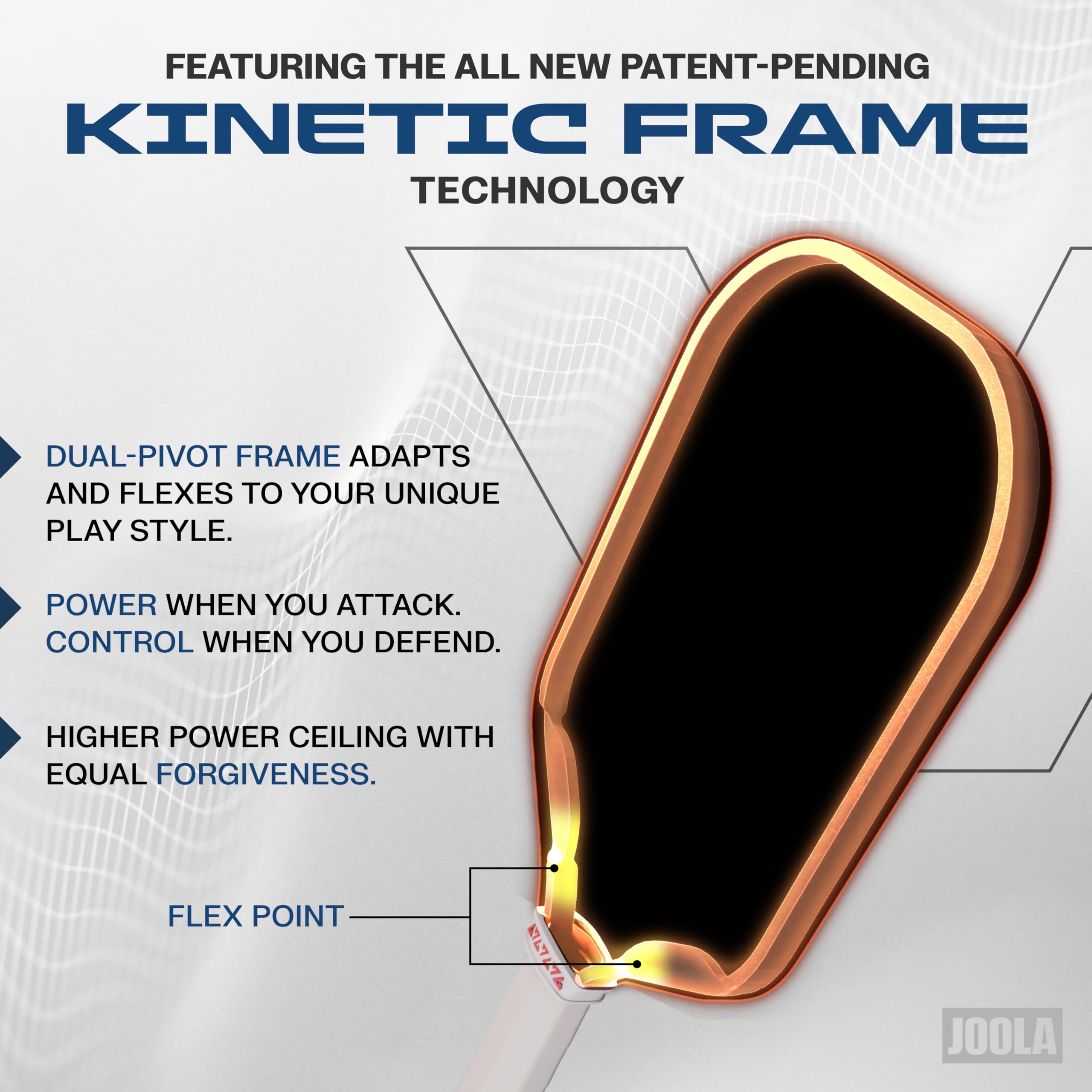 JOOLA Pro V Pickleball Paddle - 14mm/16mm - Raw Carbon Fiber Textured Surface - Enhanced Frame & Propulsion Core, USAPA & UPA-A Certified, NFC Chip Enabled, Premium Control & Lightweight Performance - 3