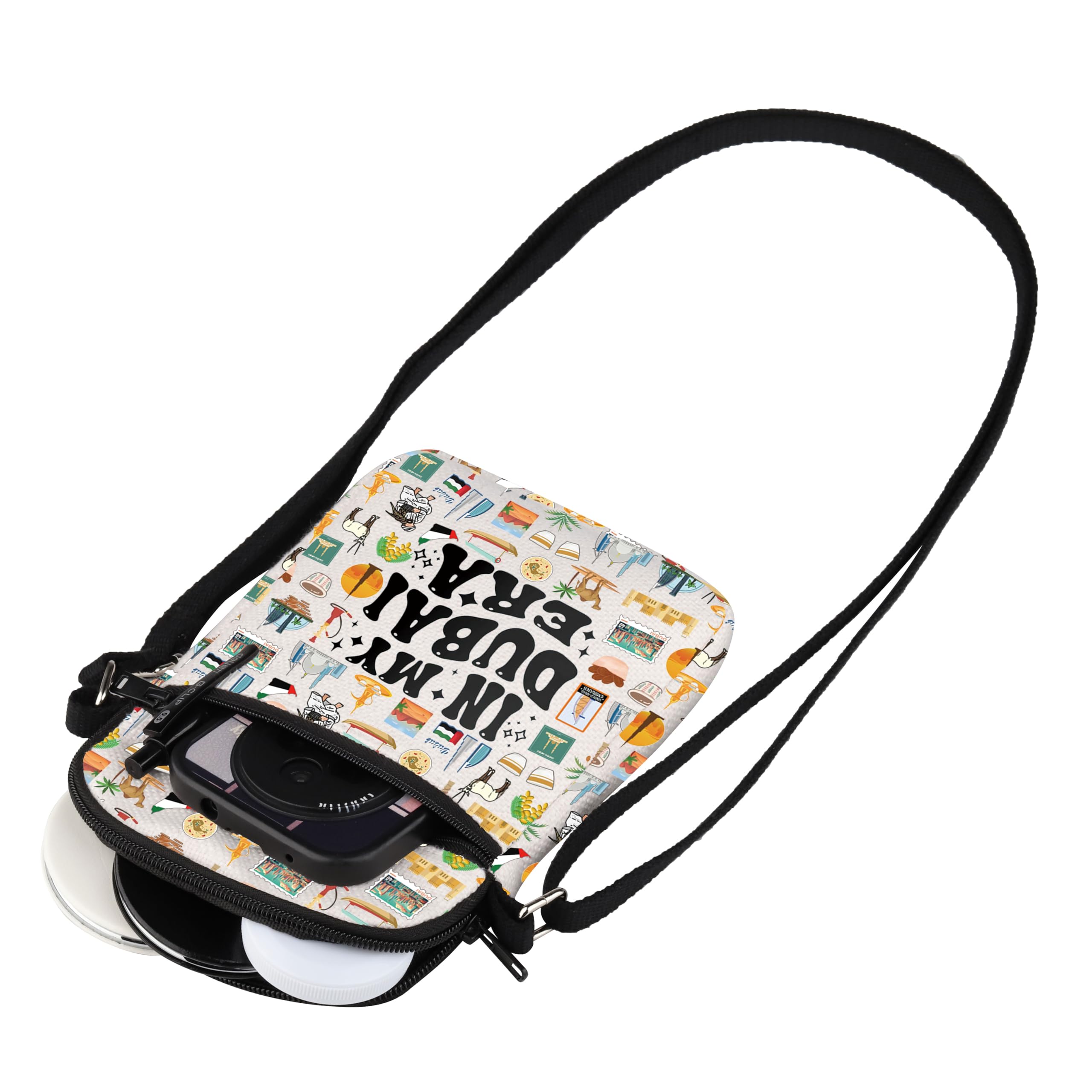 MYSOMY in My Dubai Era Makeup Bag Dubai Lovers Cosmetic Bag Welcome to Dubai Gift Dubai Travel Zipper Pouch (Dubai CB) - Image 2