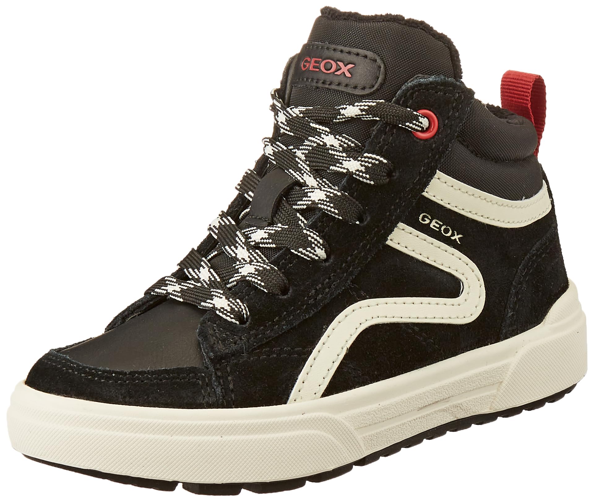 Geox J Weemble Boy A Sneaker, Black Red, 10 UK Child