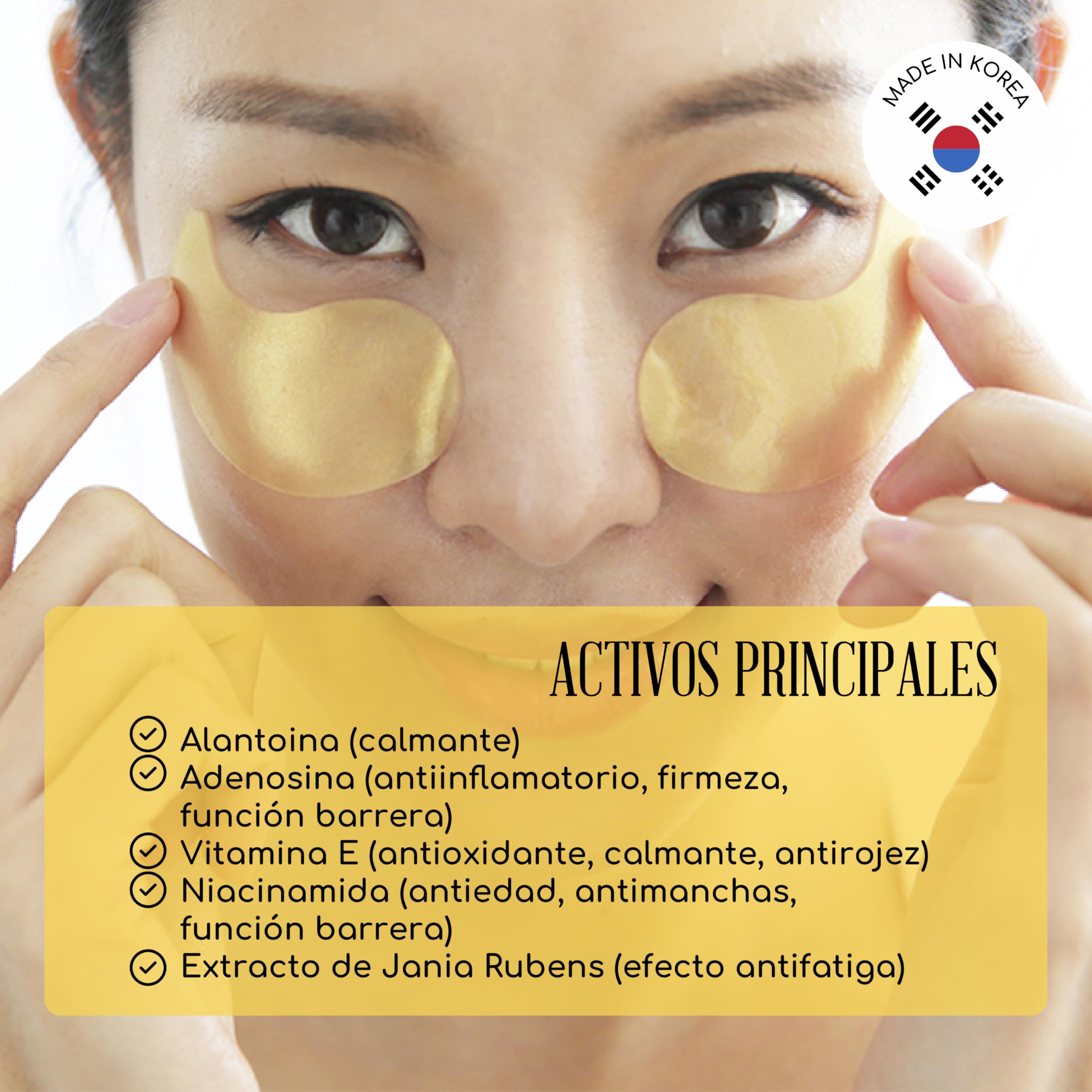 KOCOSTAR Princess Eye Patch Gold 30 paia cuscinetti occhi coreani occhiaie rughe linee sottili oro 24 carati niacinamide olio lavanda anti-invecchiamento