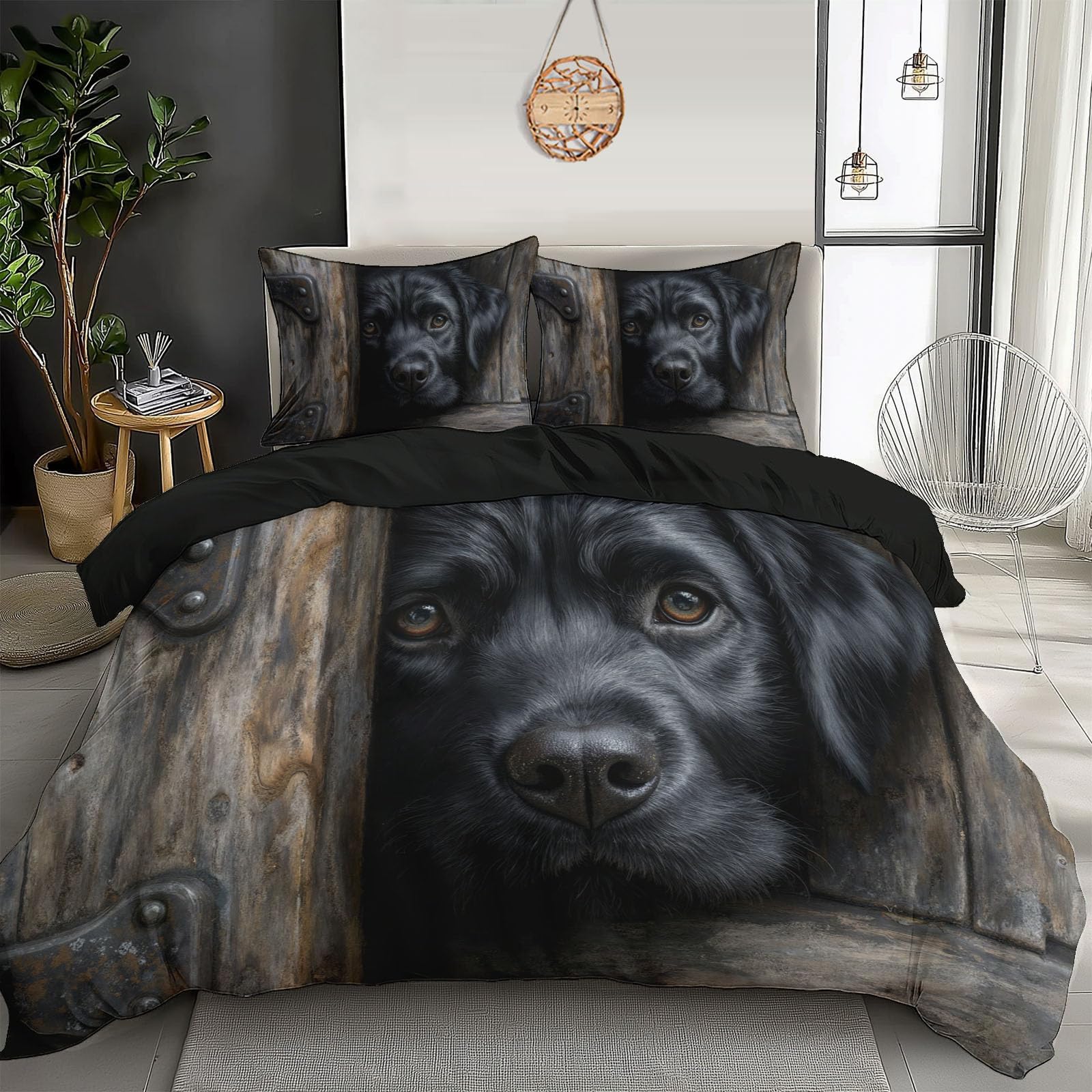 Housse de couette 140x200 microfibre à fermeture éclair