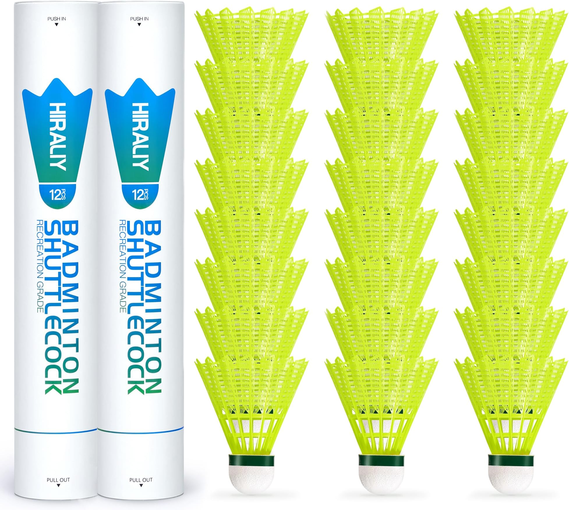 Badminton Birdies, Nylon Badminton Shuttlecocks with Stability Durability for Baseball Batting Practice Training, High Speed Birdie Balls for Backyards Indoor Outdoor Sports Activities