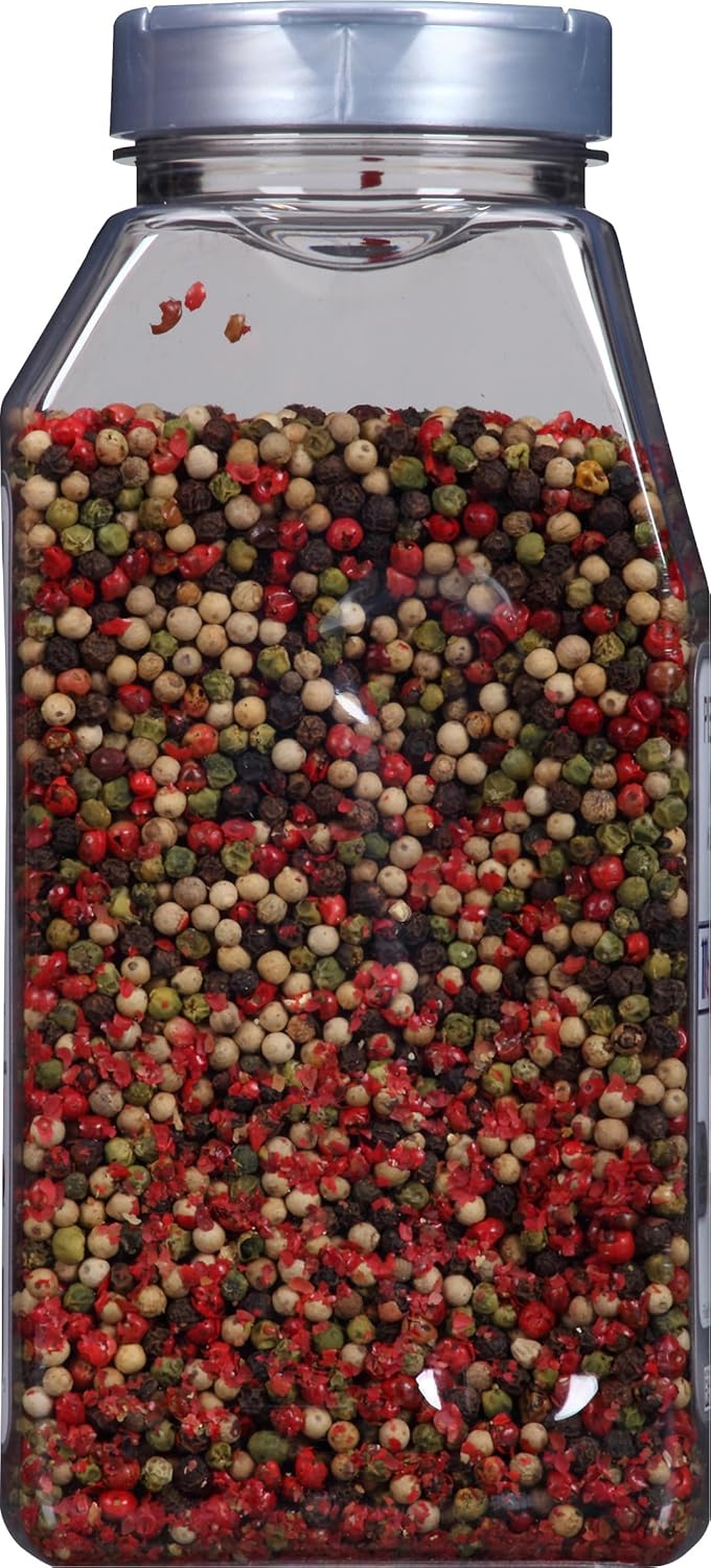 McCormick Culinary Rainbow Peppercorn Medley, 15 oz - One 15 Ounce Container of Mixed Peppercorn Blend for Grinder Refill, Perfect on Meats and Vegetable Side Dishes