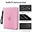 Fabmaker Premium 4 Pocket Zip Card Binder, Trading Card Binder for 320 Cards, Portable PU Card Collection Binder, Collector Card Album Folder for MTG, TCG, Sports Cards, Game Cards (Pink)