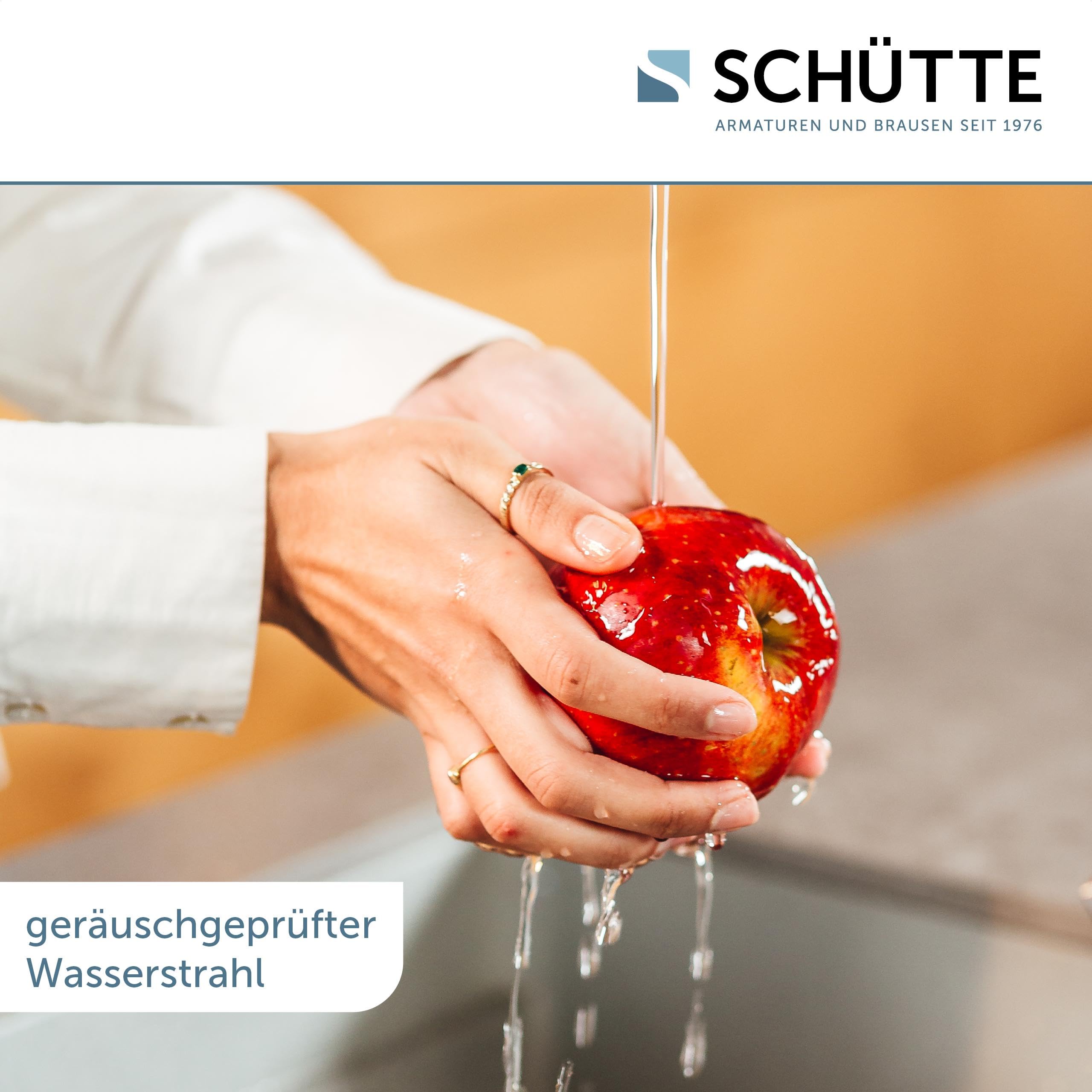 SCHÜTTE Aquastar Pro 99805 - Grifo para fregadero de agua potable con sistema de filtro, 3 vías, grifo de cocina con filtro de agua contra residuos de cal y metales pesados, aspecto de acero