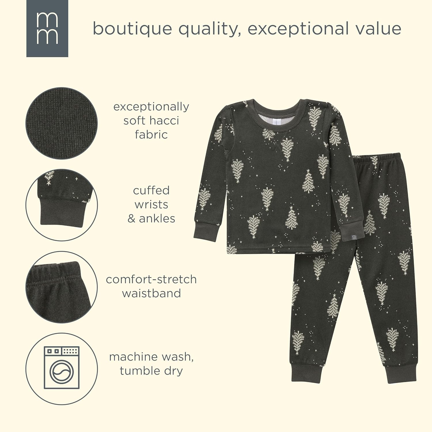 Modern Moments by Gerber unisex-baby Holiday 2-piece Tight Fitting Pajamas - Image 7