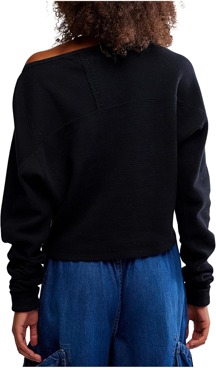 Free People Jess Long Sleeve, цвет: Чёрный — фото 2