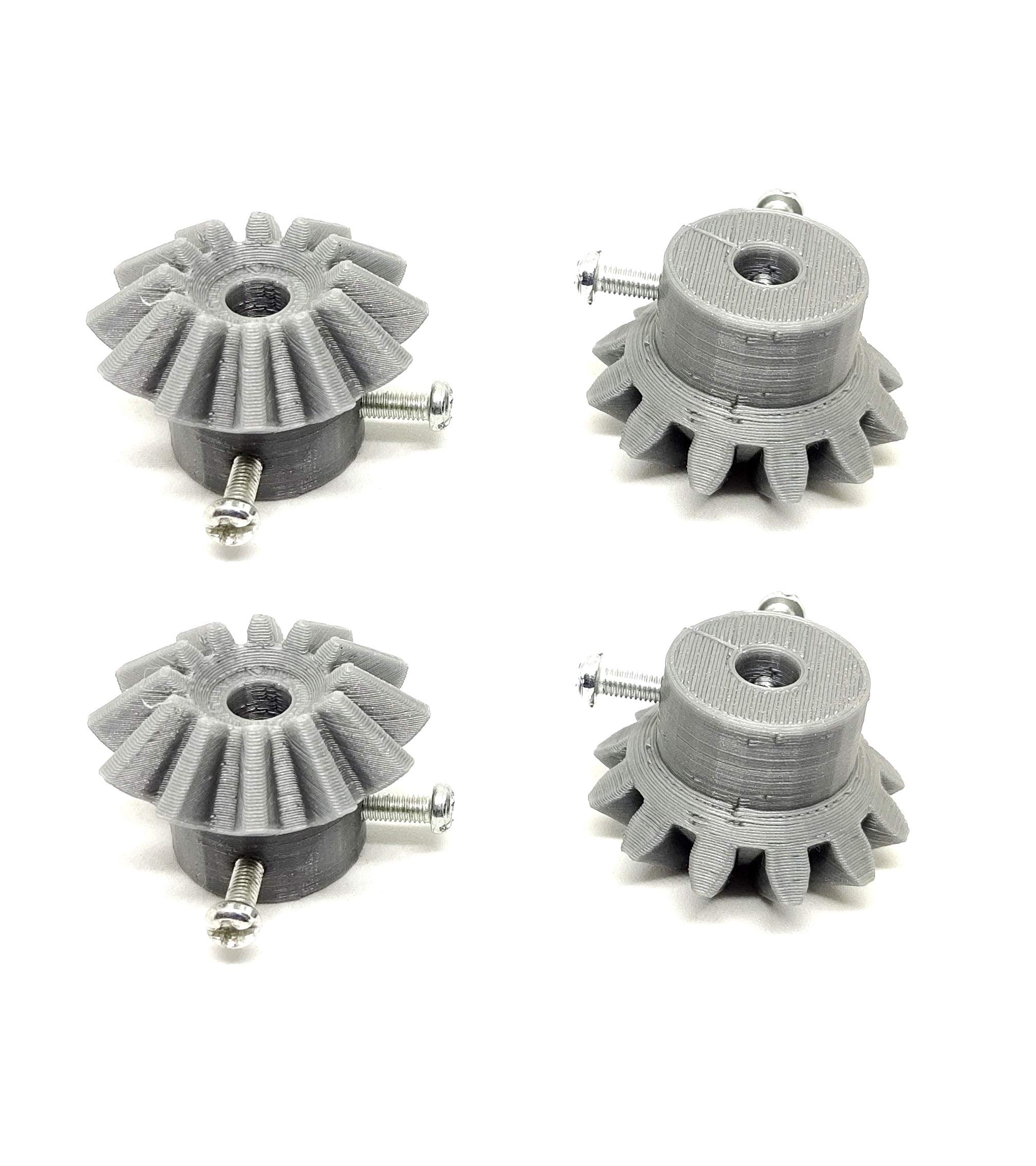 INVENTO 4pcs 3D Printed Plastic Bevel Gear 12 Teeth, 33mm dia, 10mm Width, 6mm hole, 2.5 Module for DIY Projects (B086VN2VDM) Amazon Price History, Amazon Price Tracker