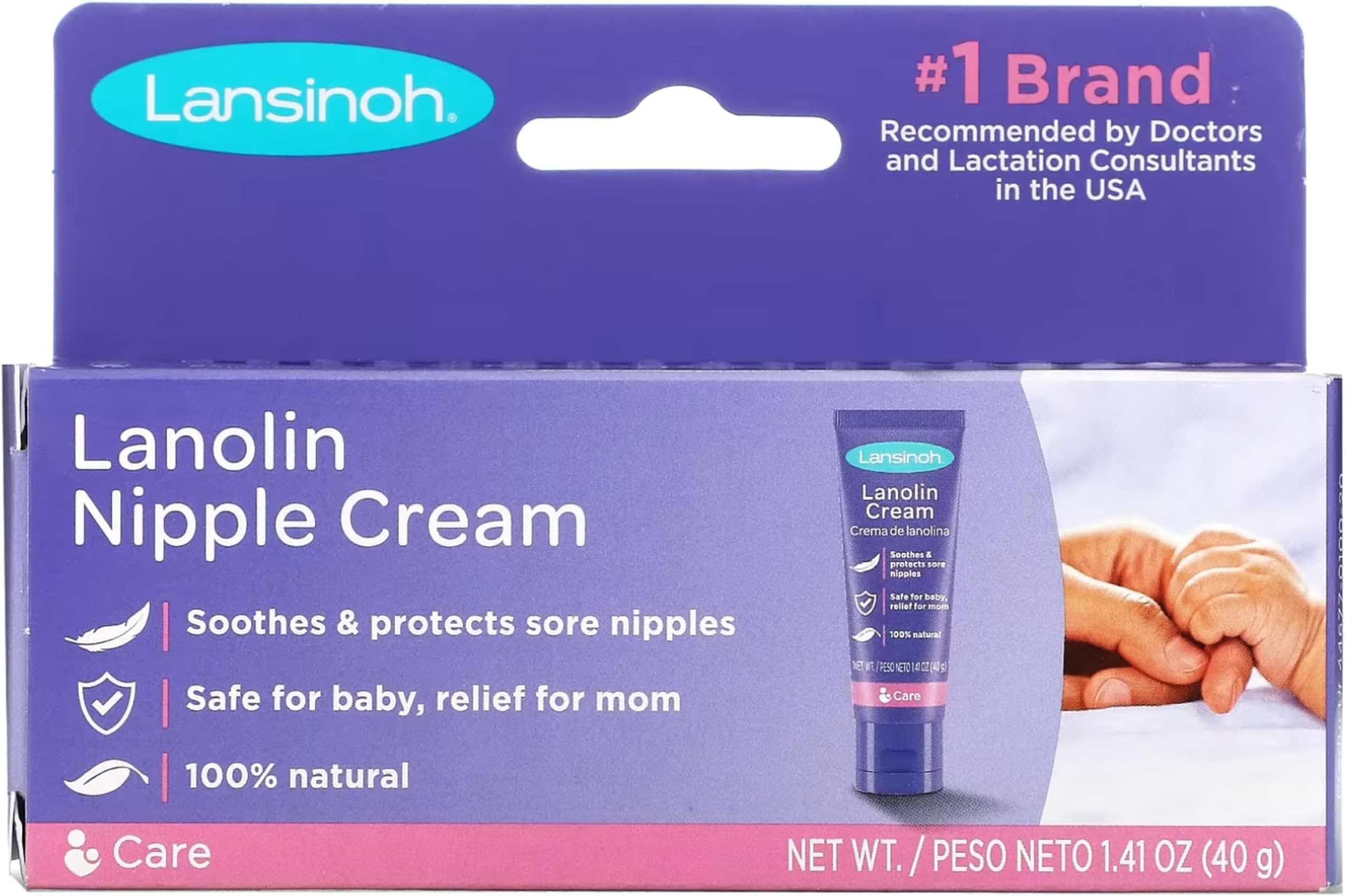 Lansinoh Breast Cream, 1.41 Ounce Tube (Pack of 3)