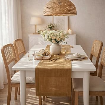 Linen Table Runner 72 Inches Long - 100% Pure Linen