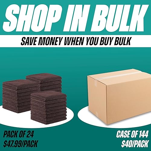 Miniatura 2 de Arkwright - Toallas de microfibra para salón de belleza, paquete de 24 unidades, resistentes al blanqueador, juego de toallas absorbentes para