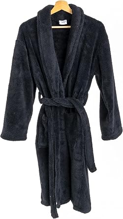 BC BARE COTTON Kids Microfiber Fleece Hooded Robe