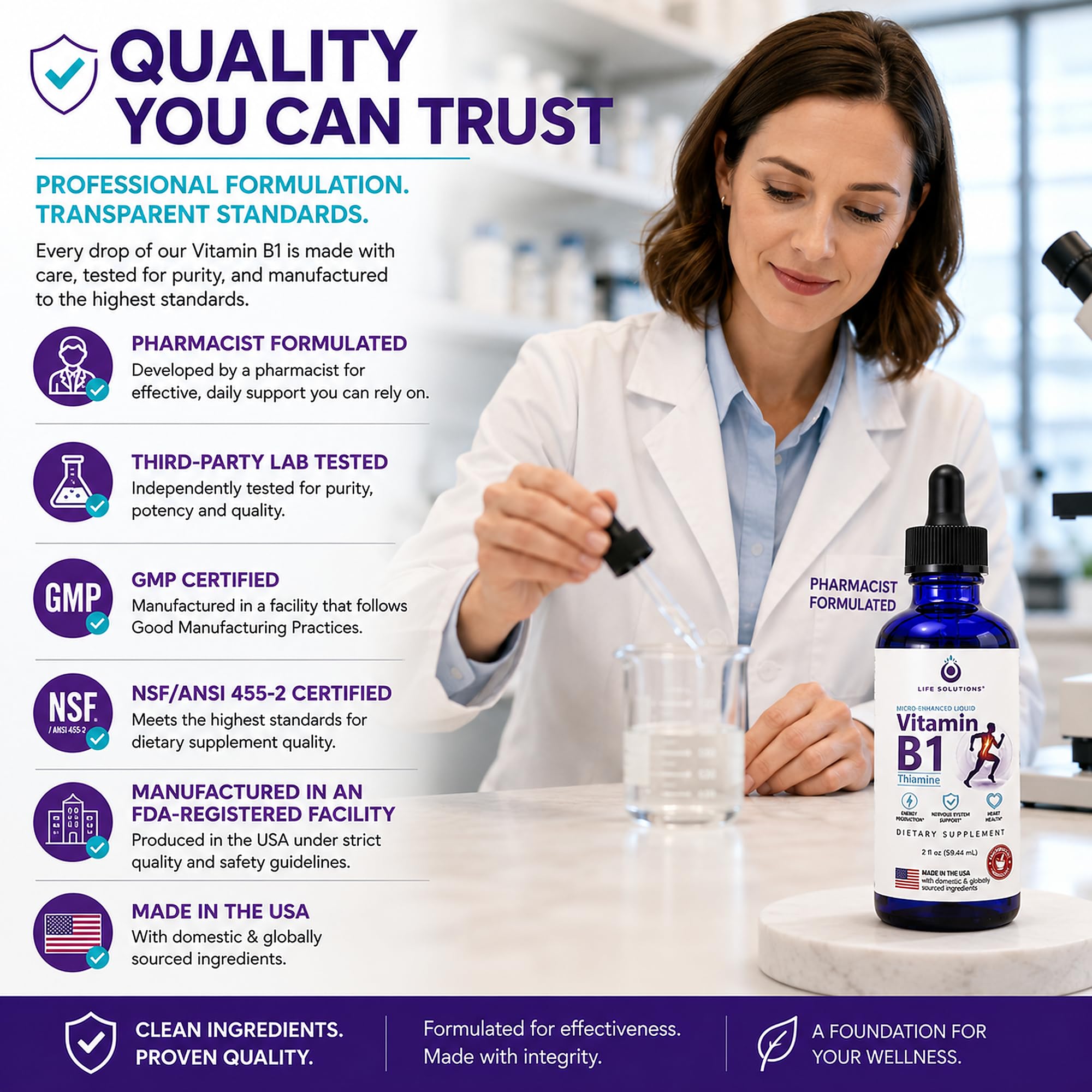 Liquid Vitamin B1 Drops, 50 mg Thiamine HCl Supplement, 30 Servings, 2 oz — Amazon image 7