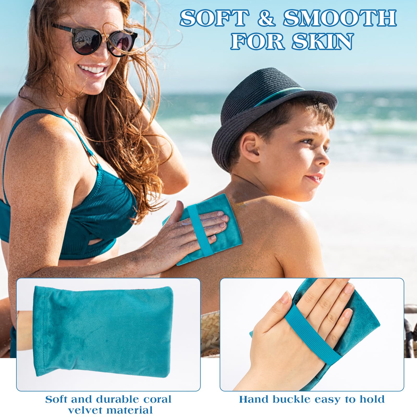 Sandentferner Tücher 4er Set - Sandwischer Für Strand, Urlaub & Camping