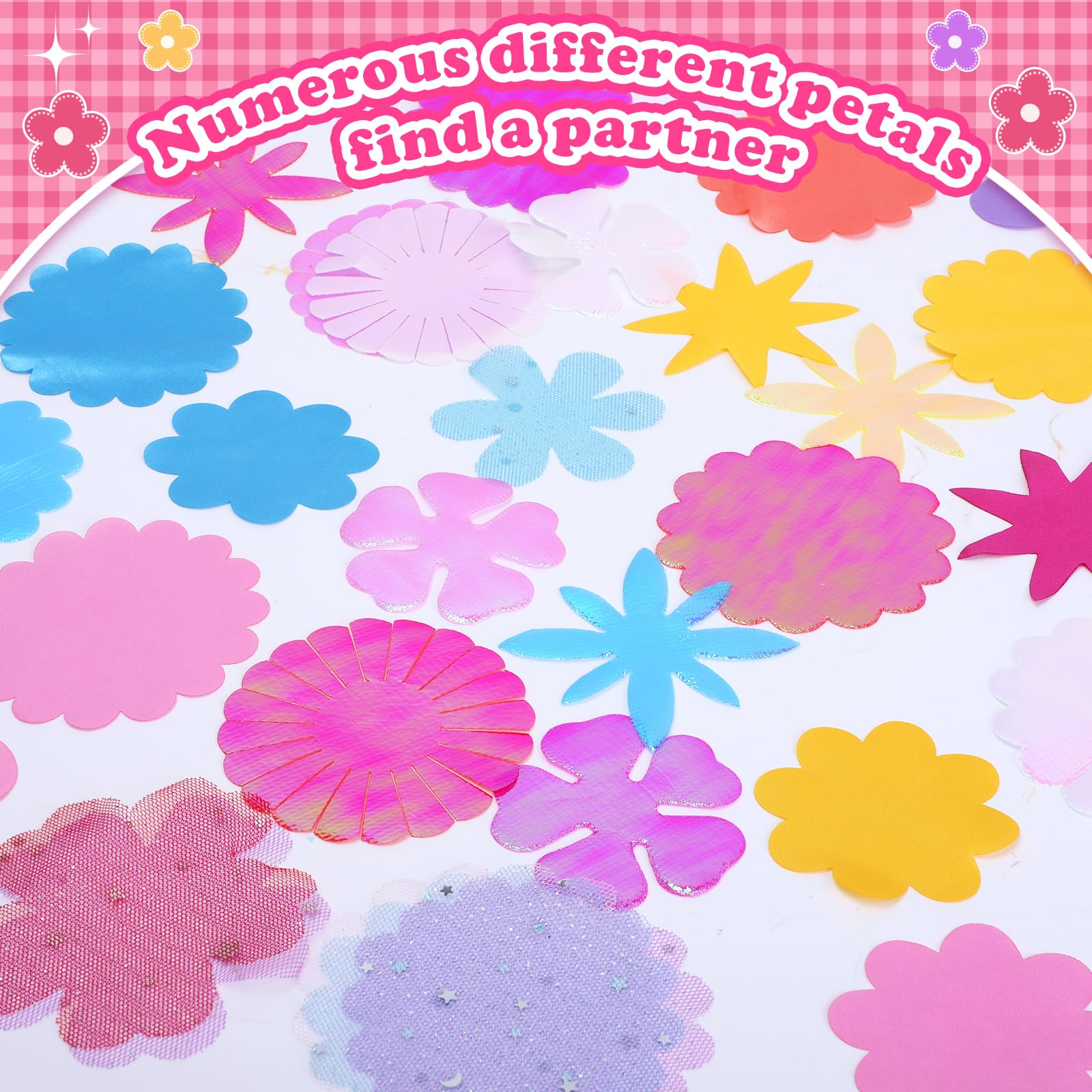 DIY Tissu Bouquet de Fleurs Kit 36pcs Accessoires Artisanat pour Arrangements Floraux Créatifs