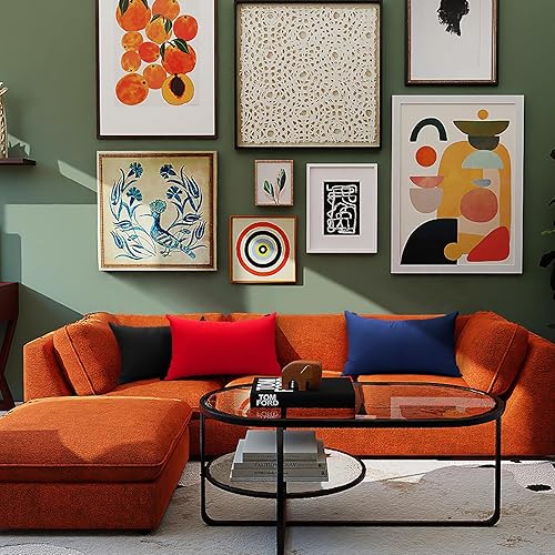 Vista 373 de Thmyo Paquete de 2 fundas de almohada cuadradas decorativas de algodón, fundas de almohada de sublimación en blanco, fundas de cojín blancas